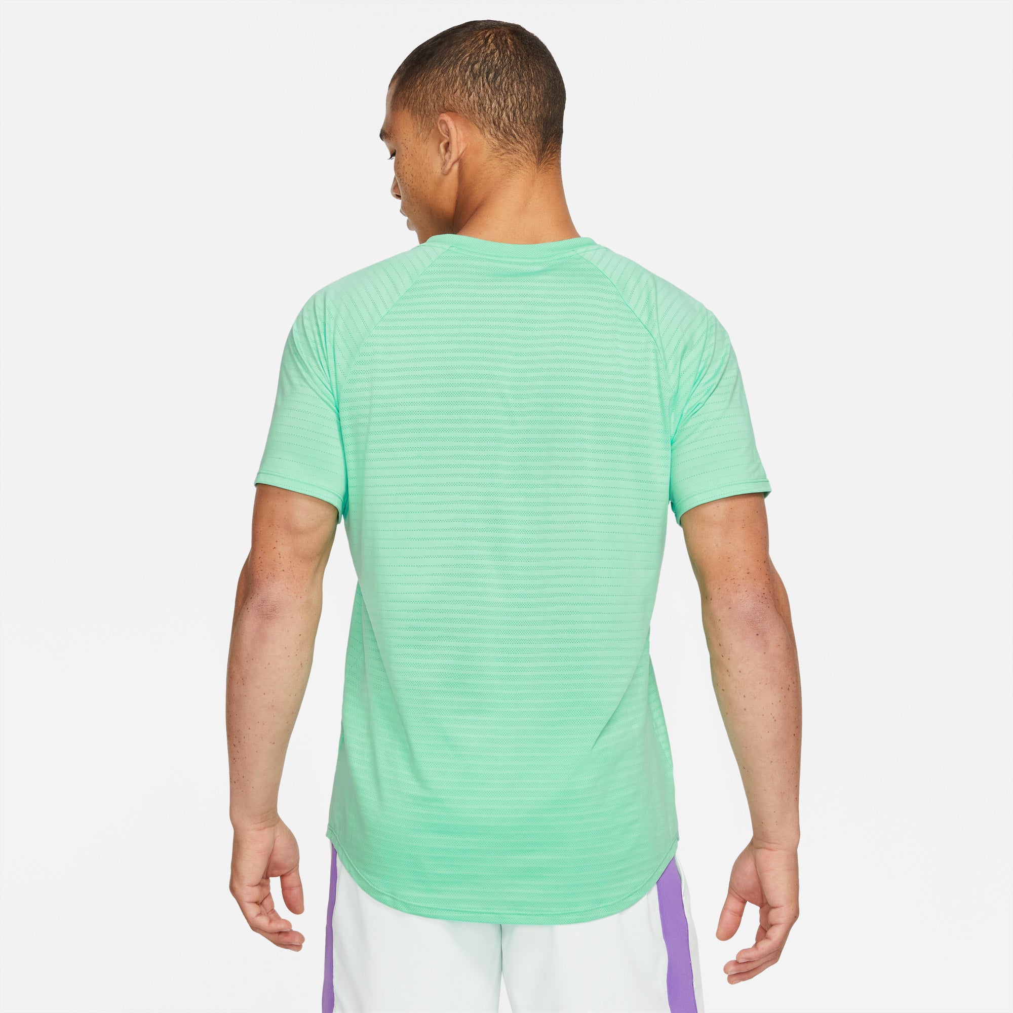 Nike AeroReact Rafa Slam Men's Tennis Shirt Green (2)