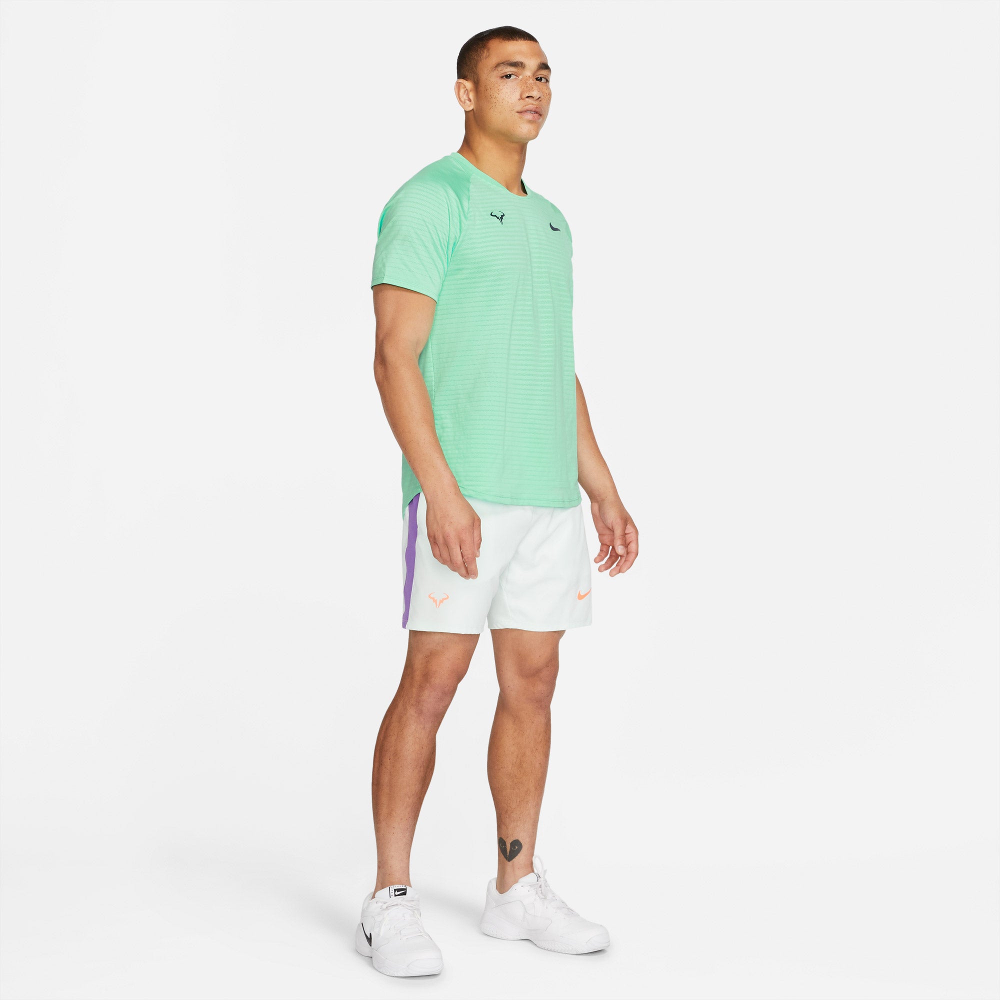 Nike AeroReact Rafa Slam Men's Tennis Shirt Green (3)