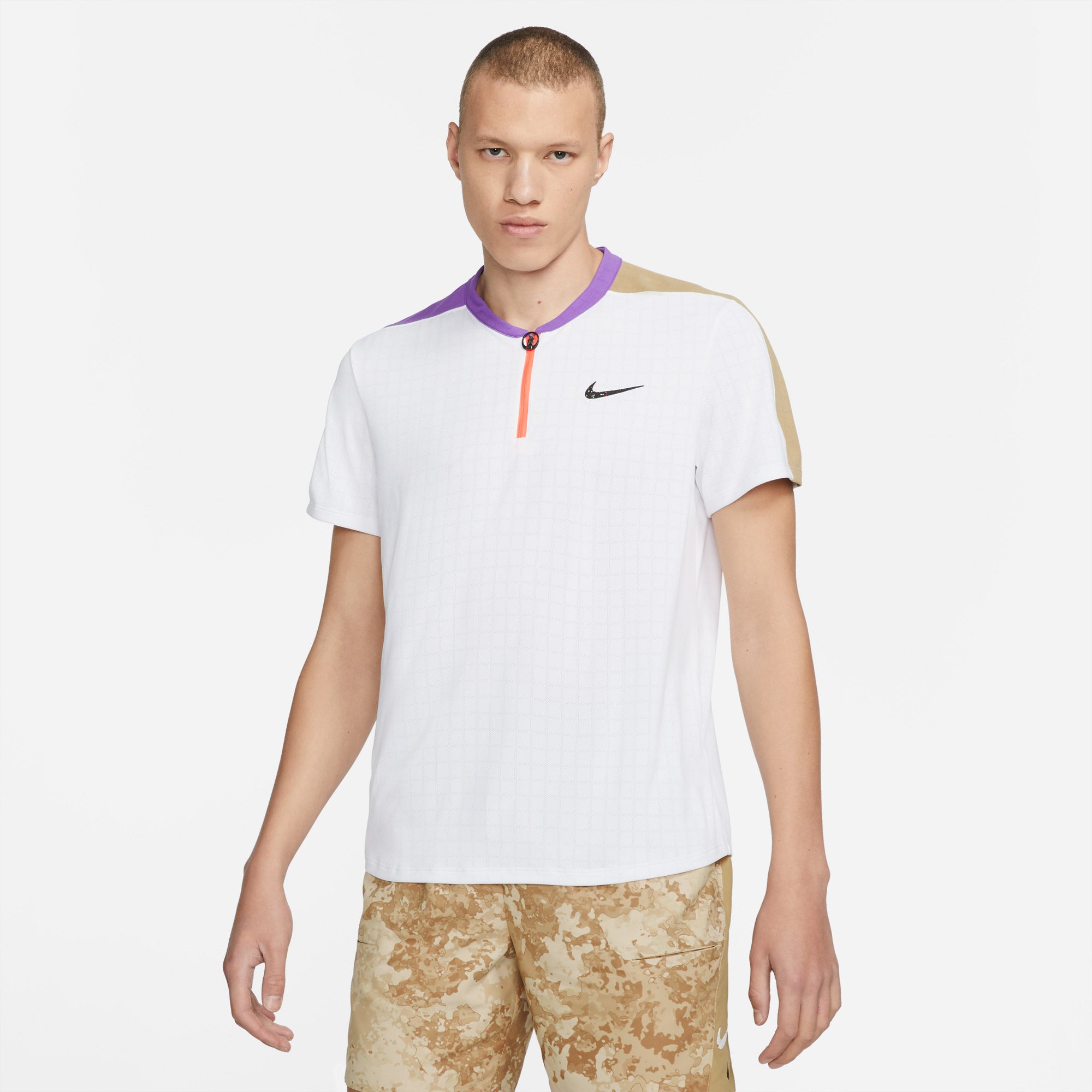 Nike Breathe Slam Men's Tennis Polo White (1)