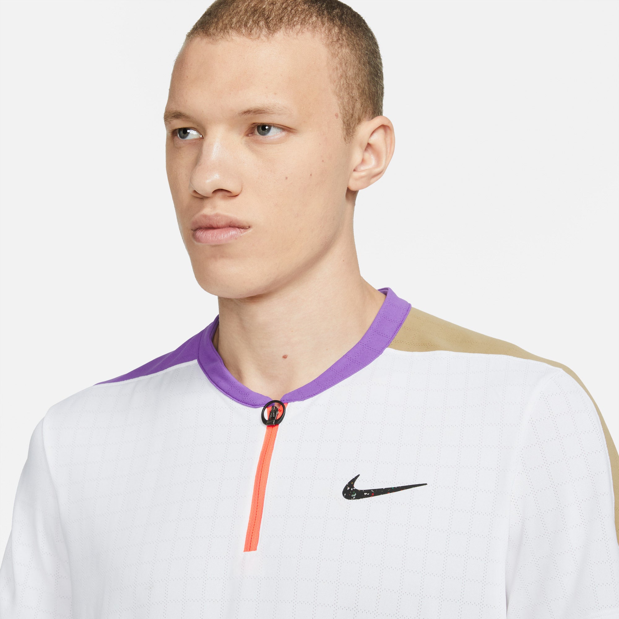 Nike Breathe Slam Men's Tennis Polo White (4)