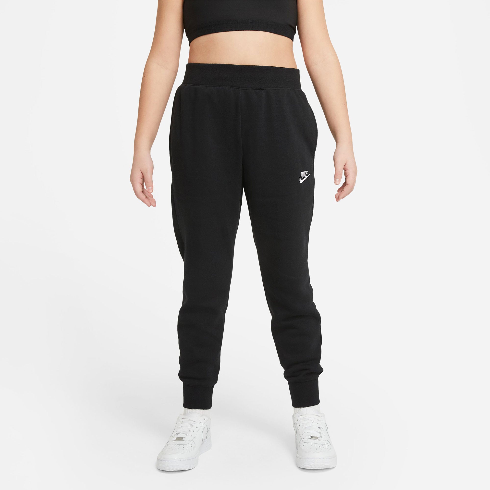 Nike Club Girls' Fleece Pants Black Tennis Only