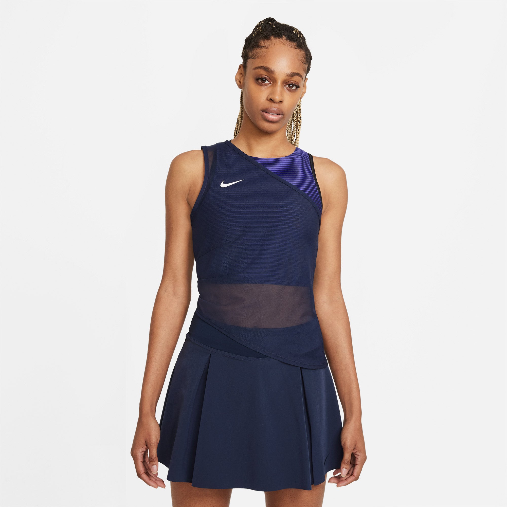 Nike Dri-FIT ADV Slam Women's Tennis Tank Blue (1)