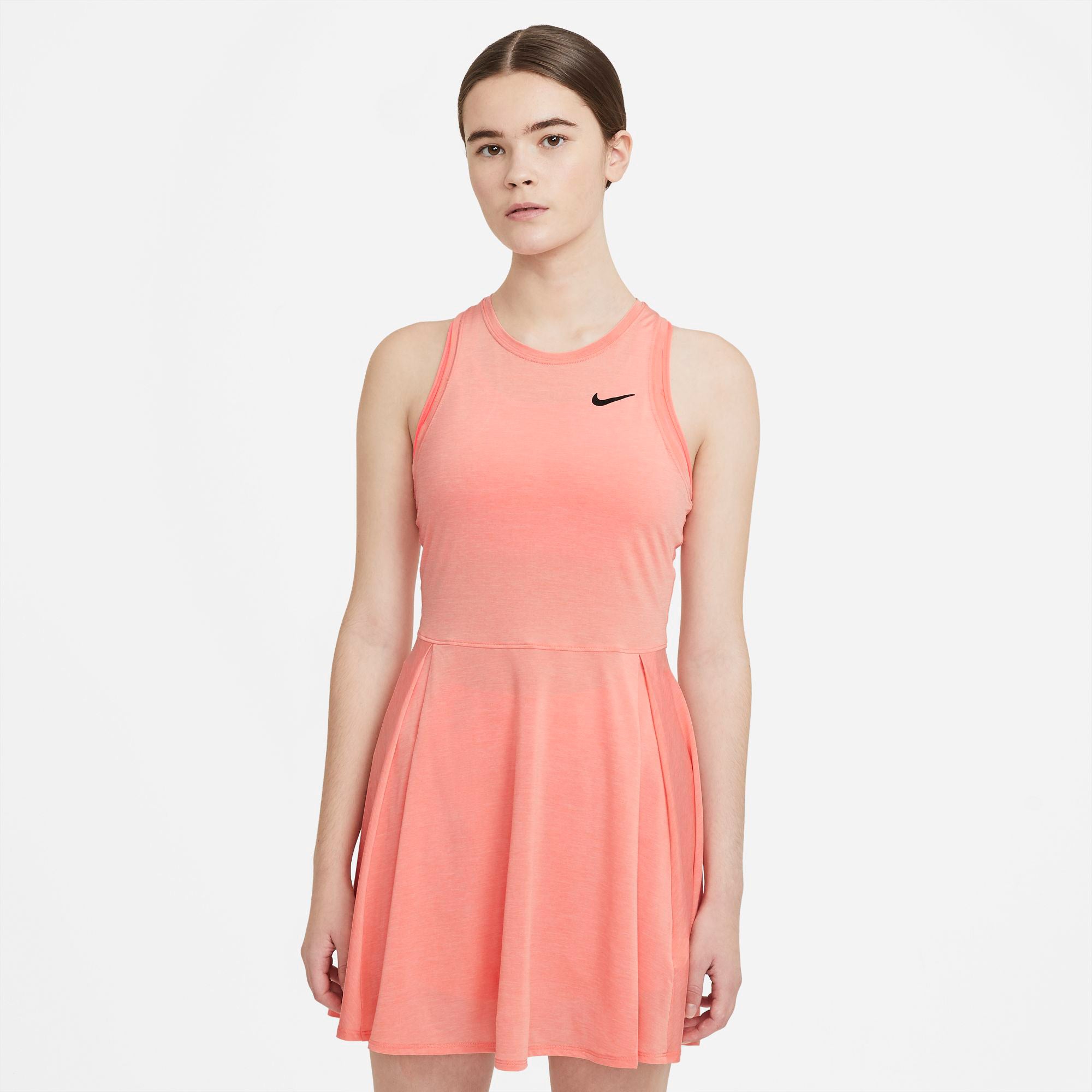 Nike Dri-FIT Advantage Women's Tennis Dress Orange (1)