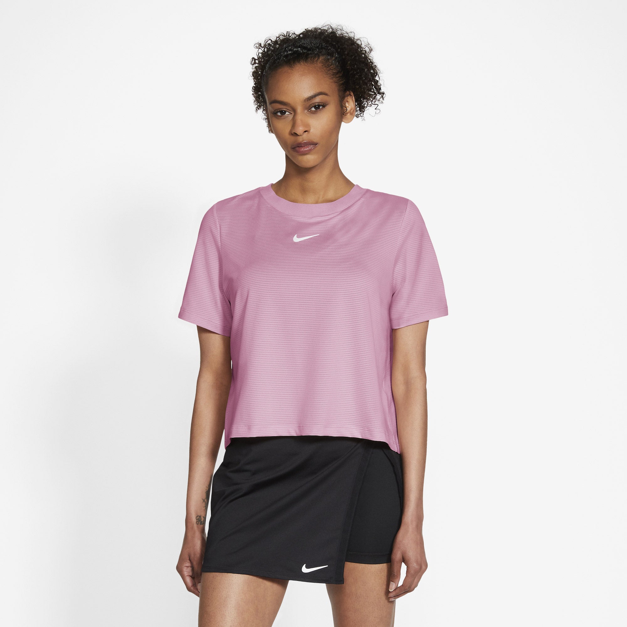 Nike Dri-Fit Advantage Women's Tennis Shirt Pink (1)