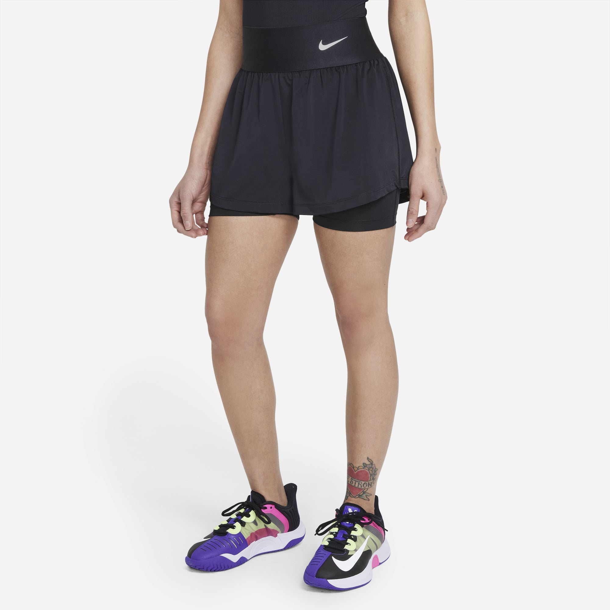 Nike Dri-FIT Advantage Women's Tennis Shorts Black (1)