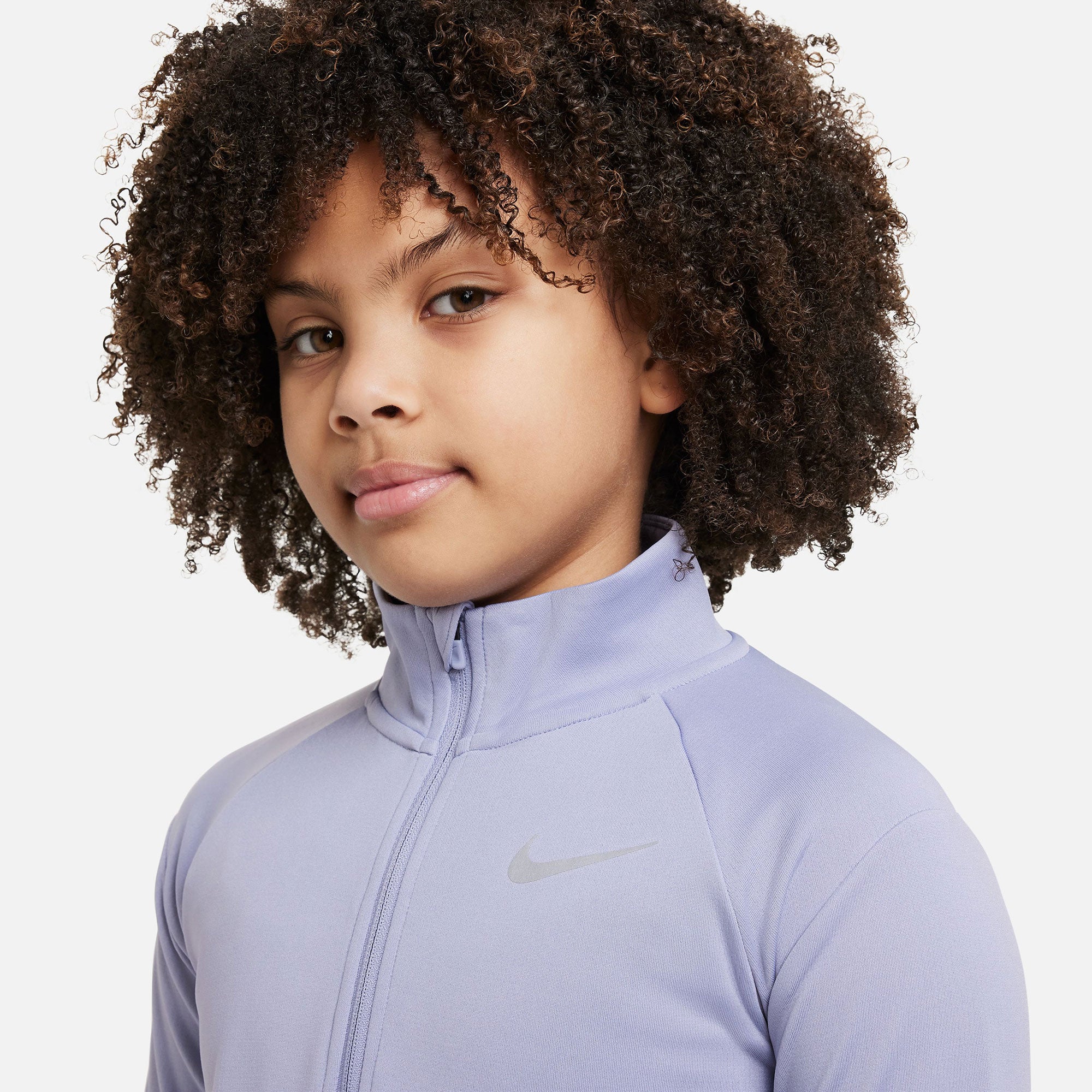 Nike Dri-FIT Girls' Long-Sleeve Top Purple (3)