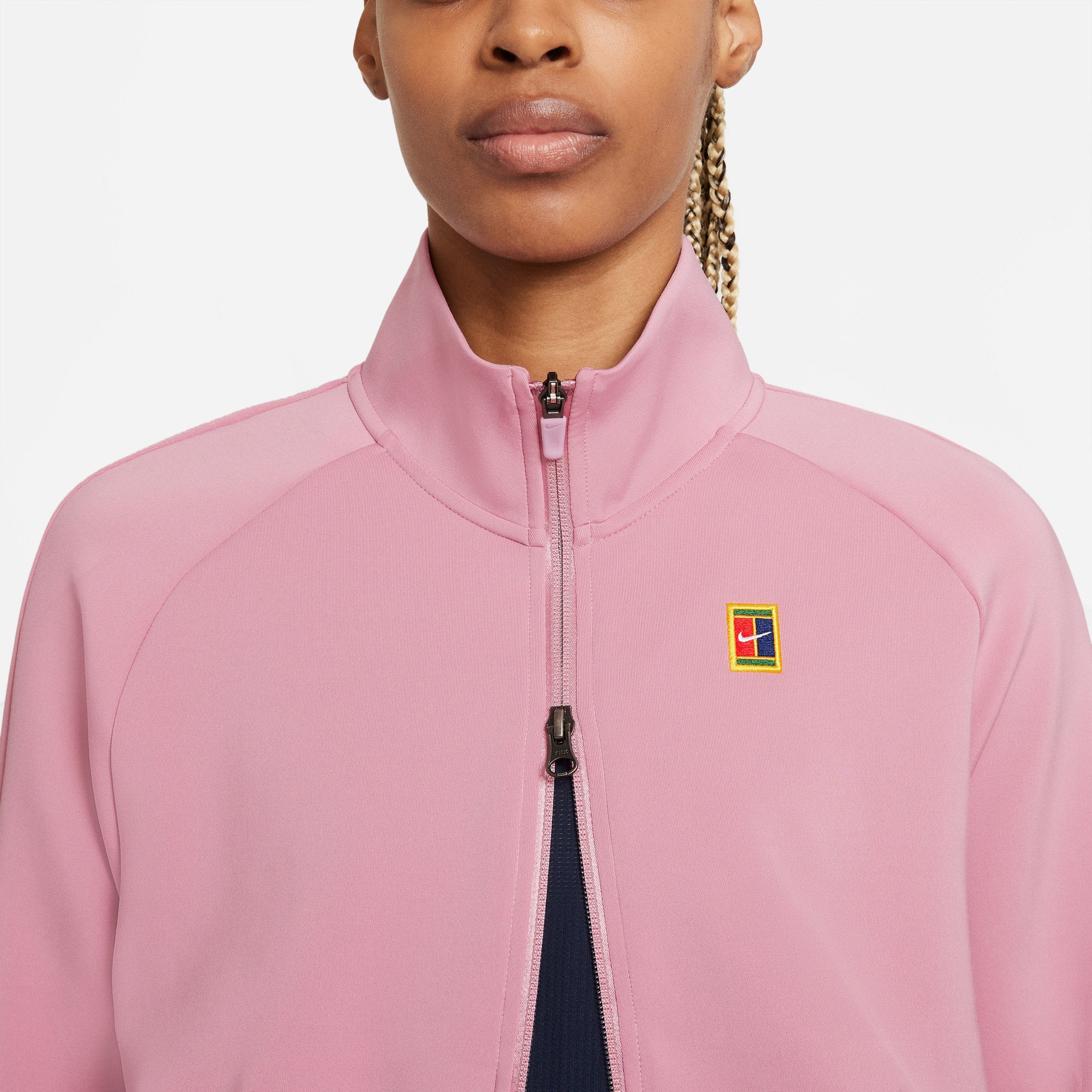 Nike Dri-FIT Heritage Women's Full-Zip Tennis Jacket Pink (4)