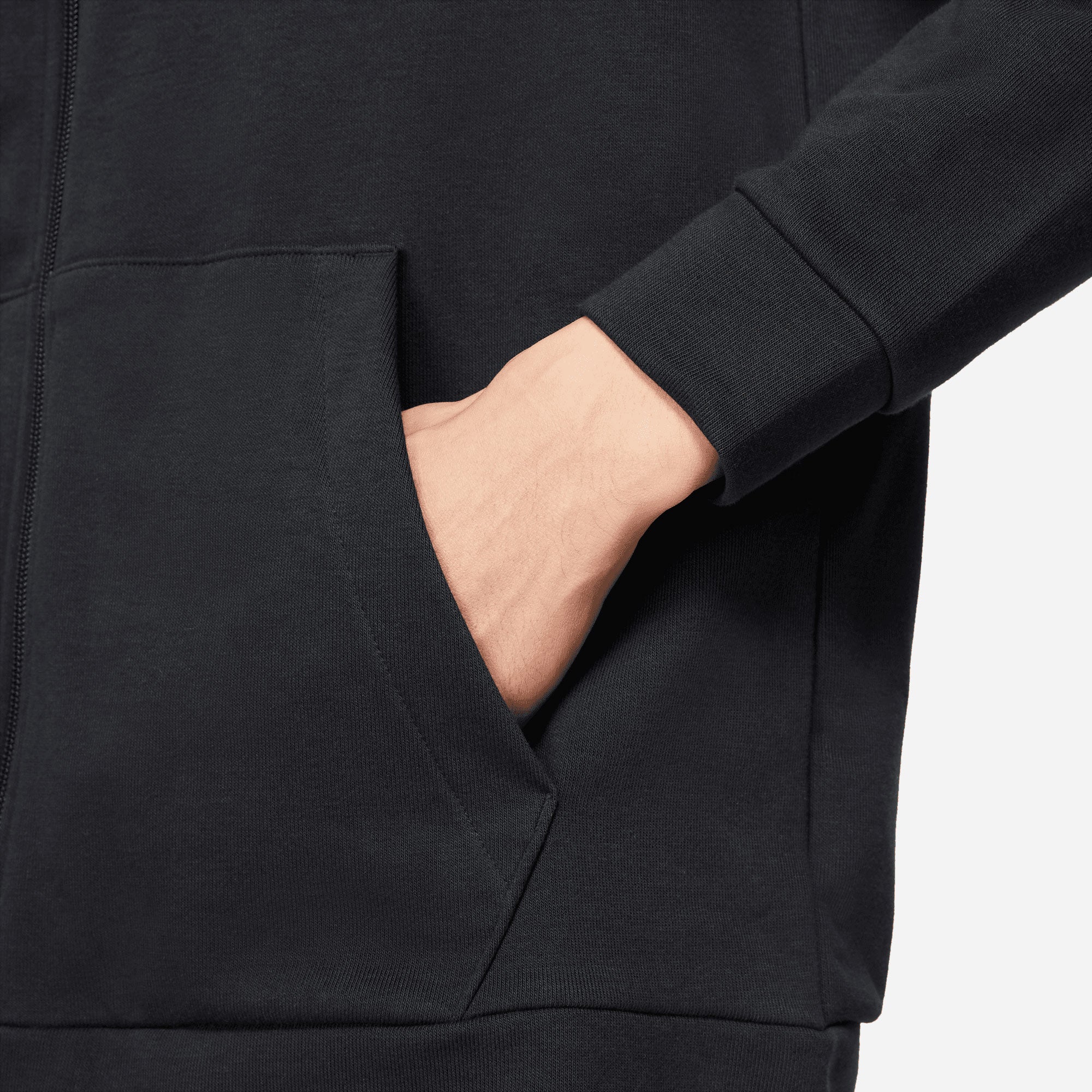 Nike Dri-FIT Men's Fleece Full-Zip Training Hoodie Black (4)