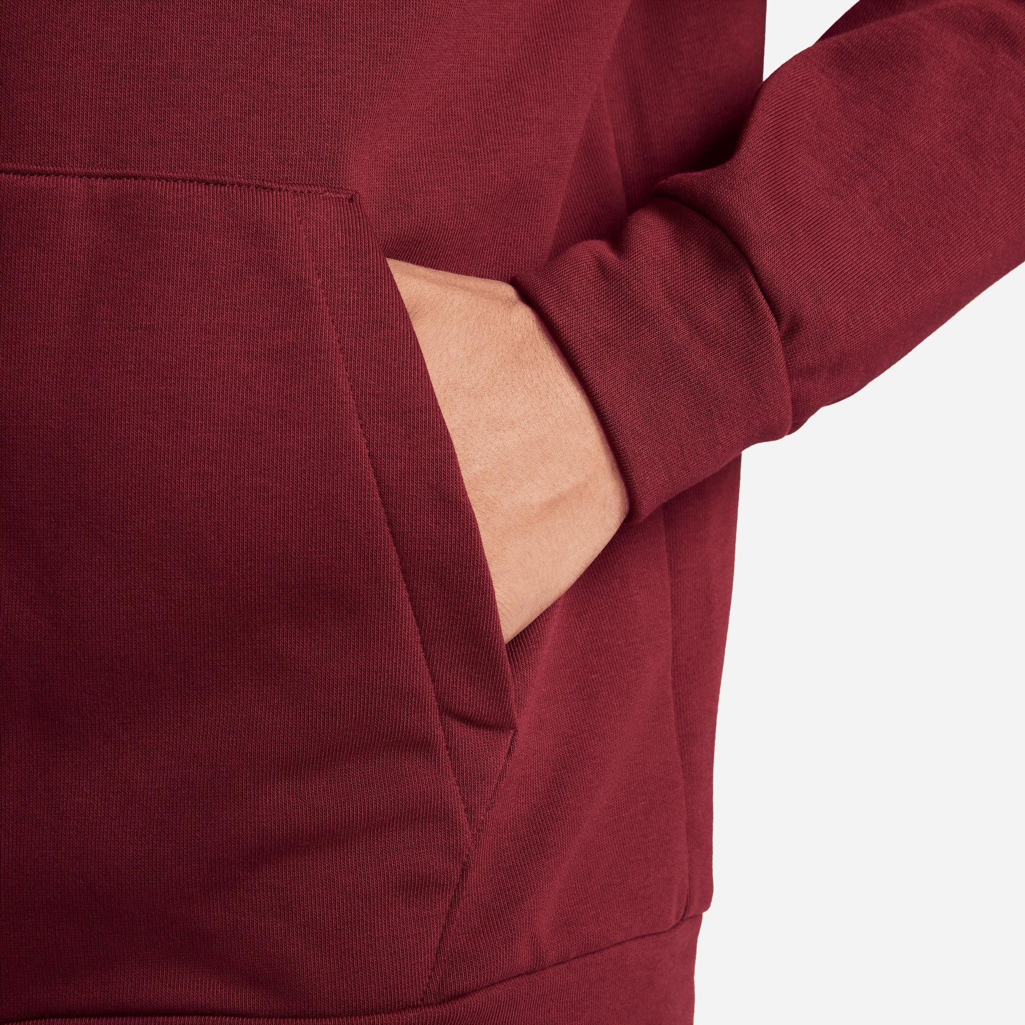 Nike Dri-FIT Men's Fleece Full-Zip Training Hoodie Red (4)