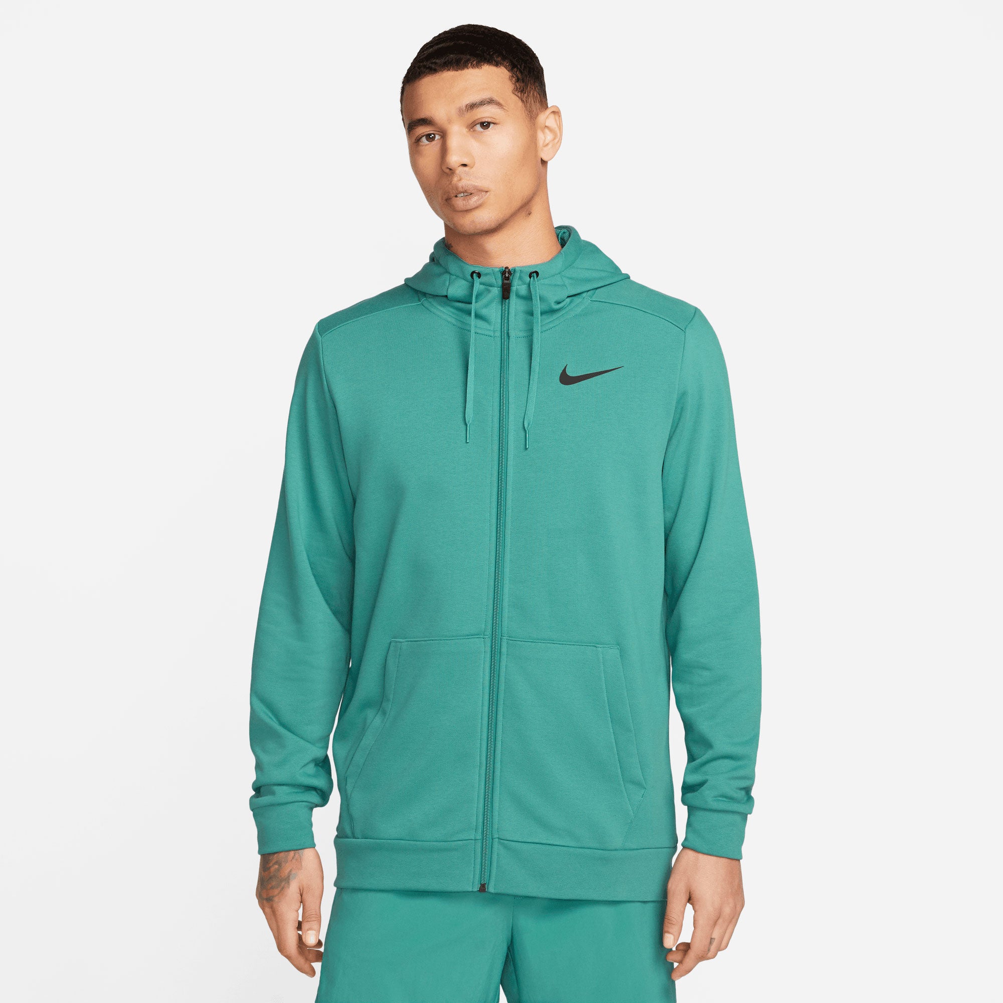 Nike Dri-FIT Men's Full-Zip Training Hoodie Green (1)