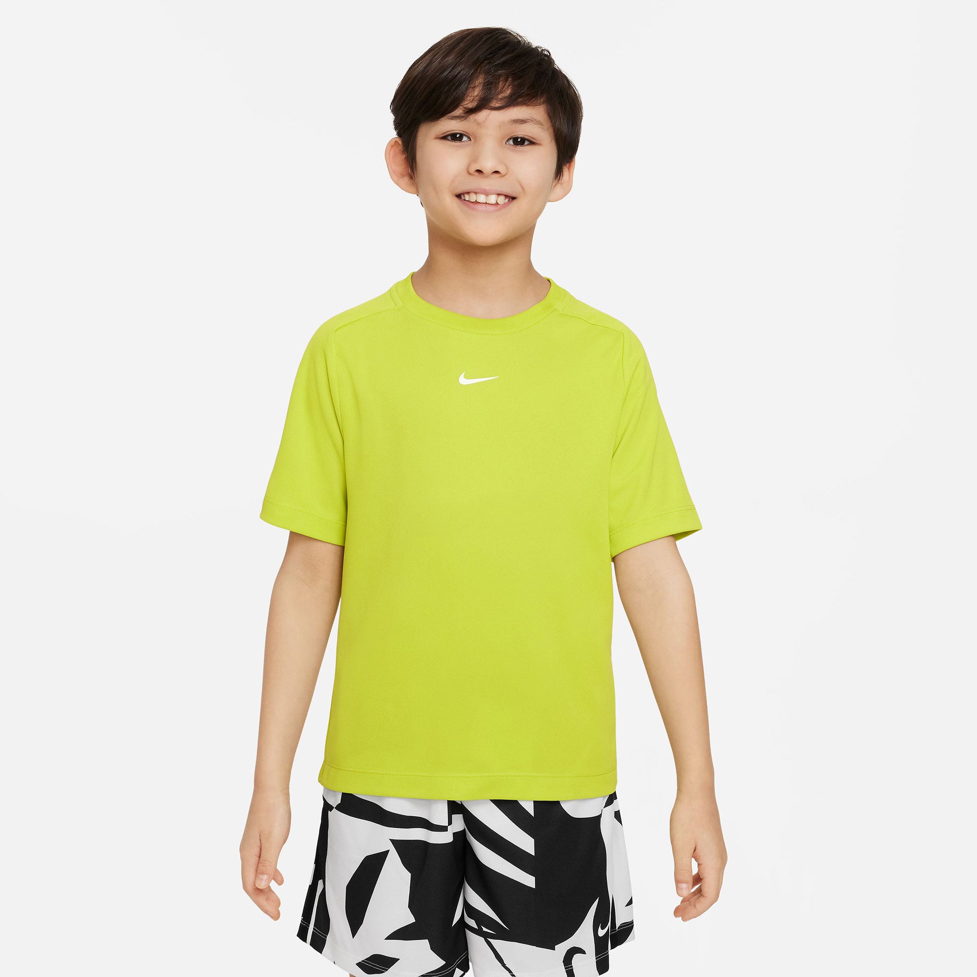 Nike Dri-FIT Multi Boys' Short Sleeve Shirt Green (1)