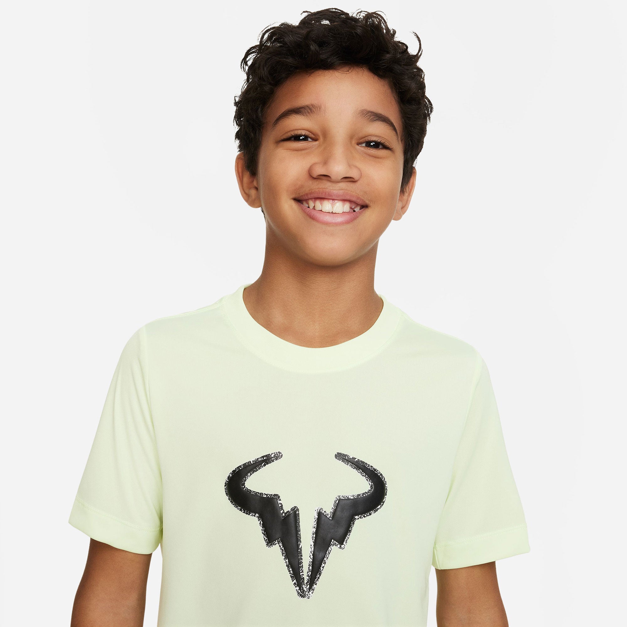 Nike Dri-FIT Rafa Boys' Tennis T-Shirt Yellow (3)