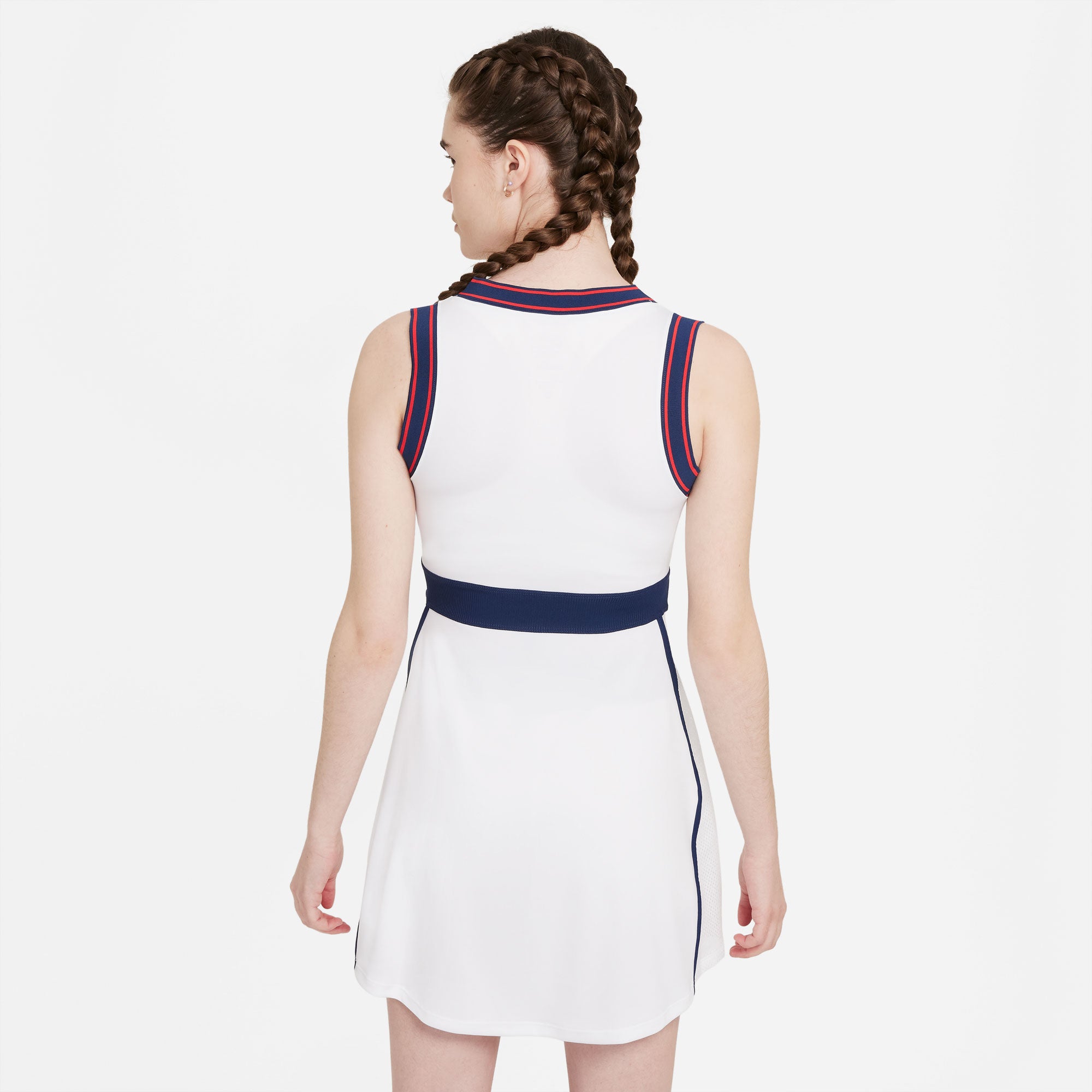Nike Dri-FIT Slam Women's Tennis Dress White (2)