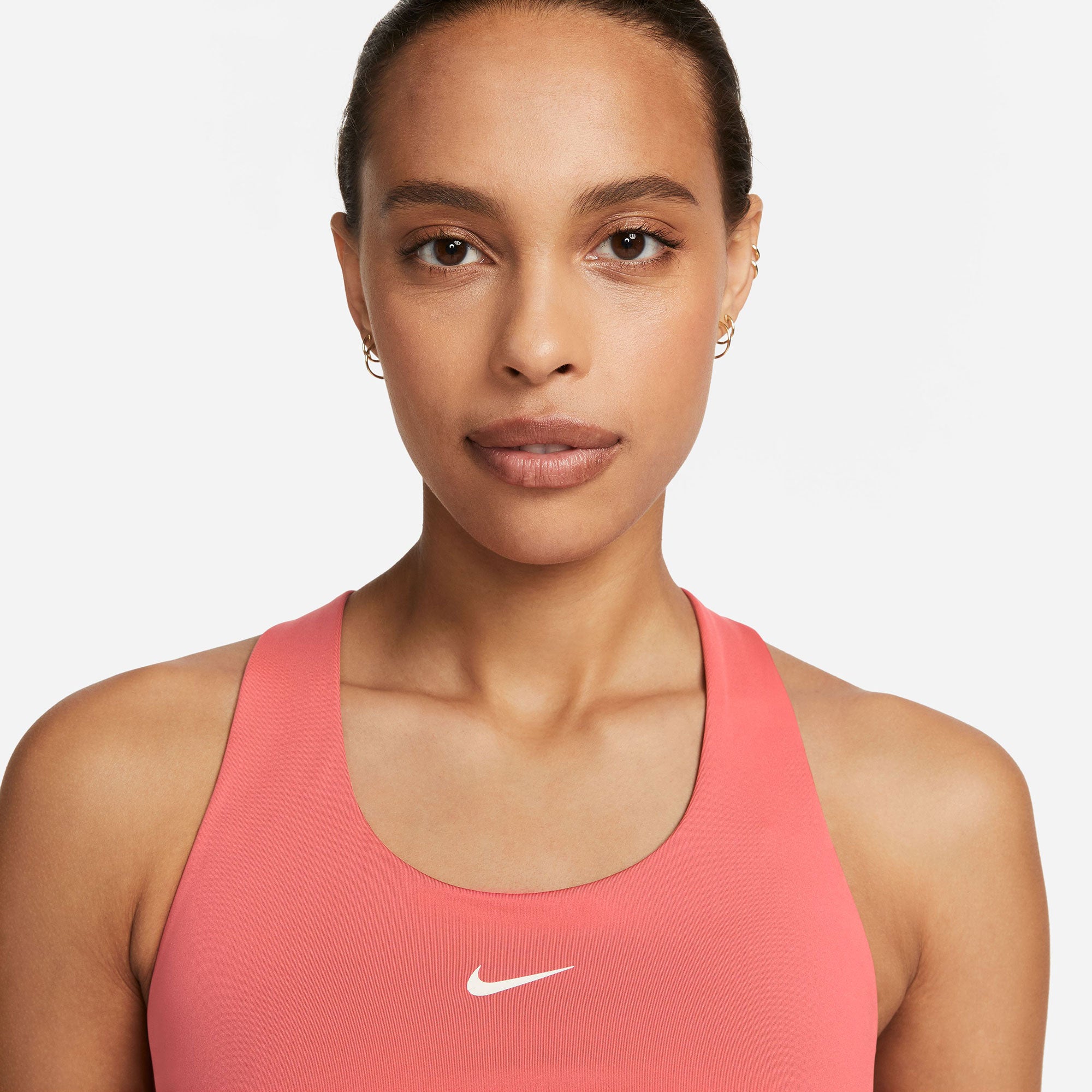 Nike Dri-FIT Swoosh Women's Bra Tank Red (3)