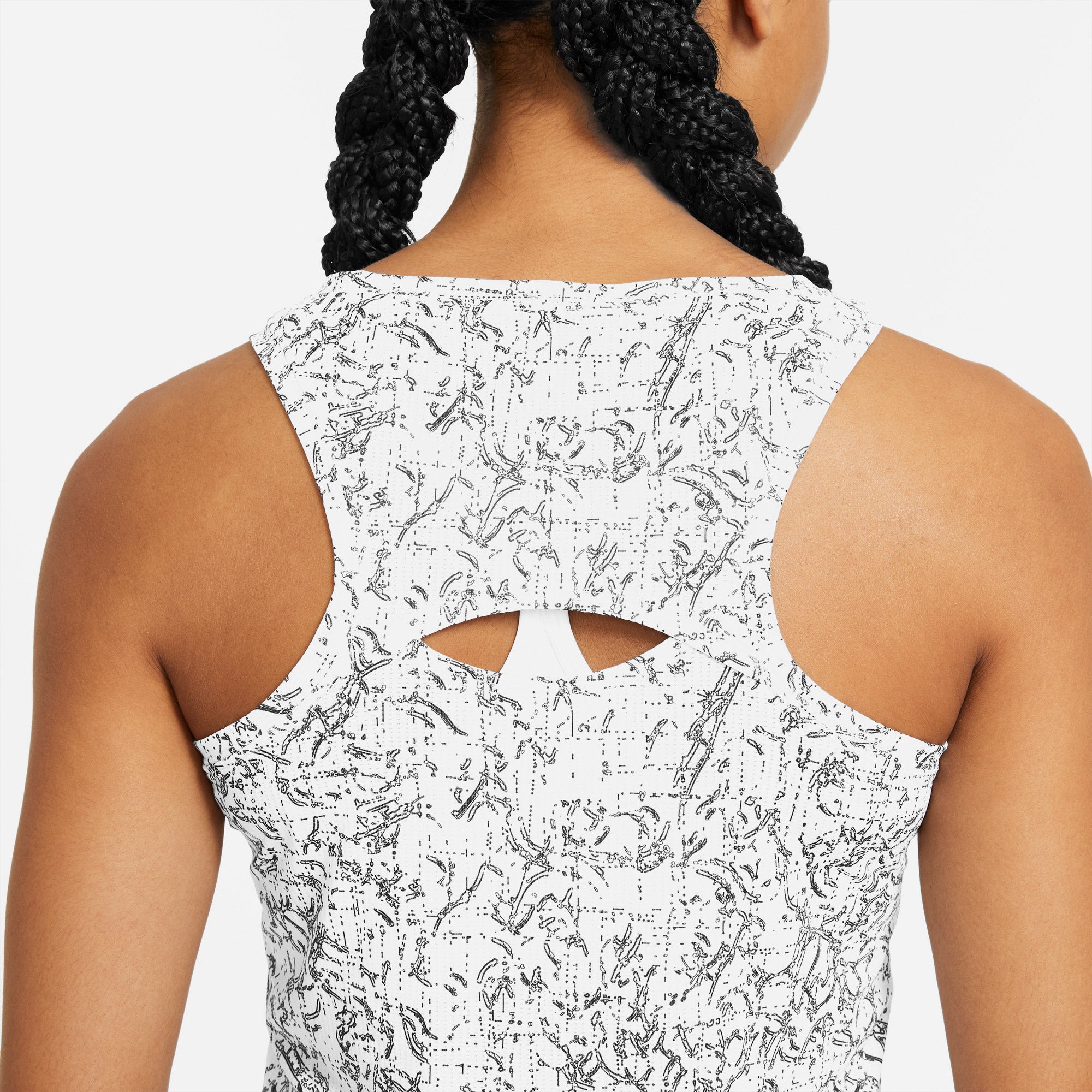 Nike Dri-FIT Victory Women's Printed Tennis Tank White (5)