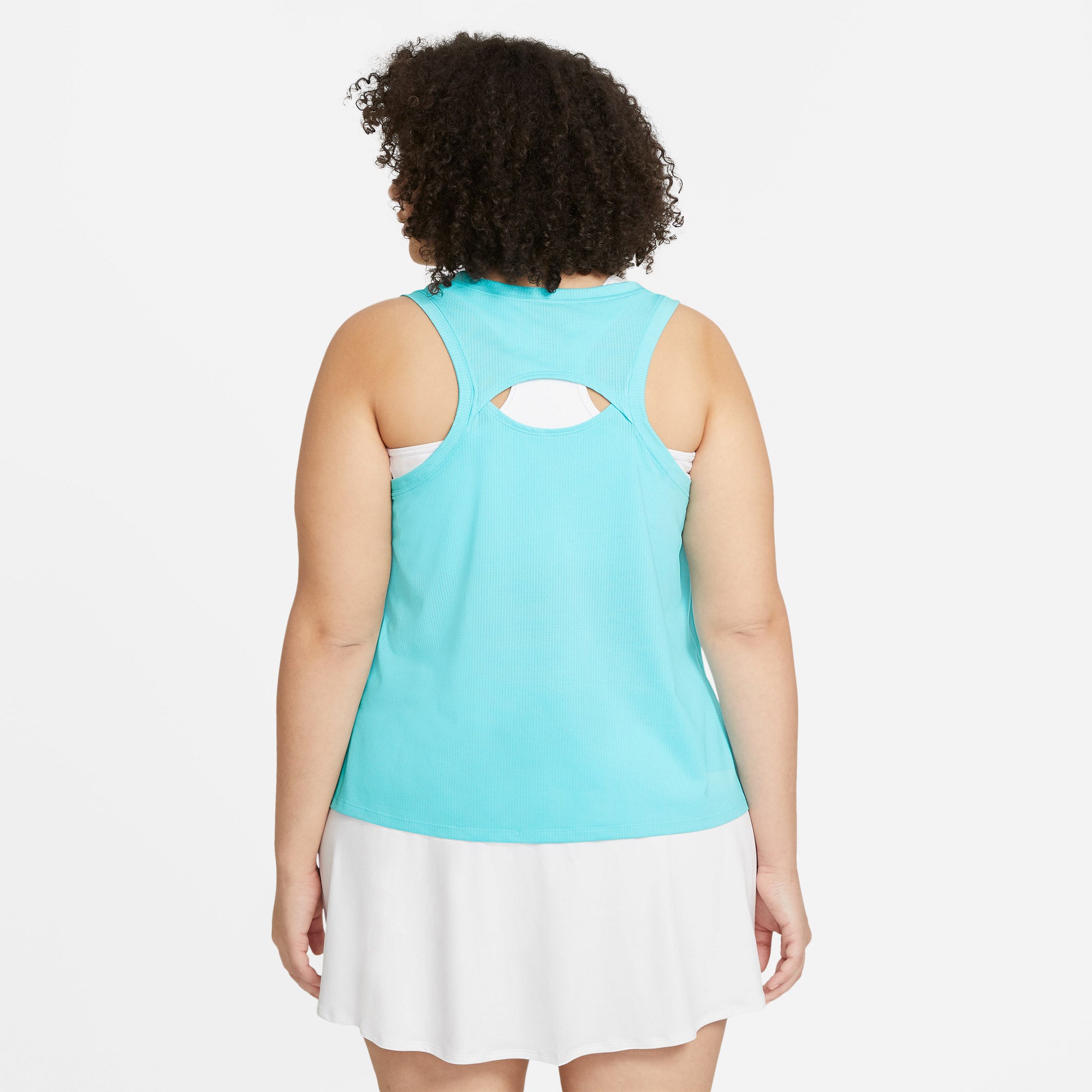 Nike Dri-FIT Victory Women's Tennis Tank (Plus Size) Blue (2)