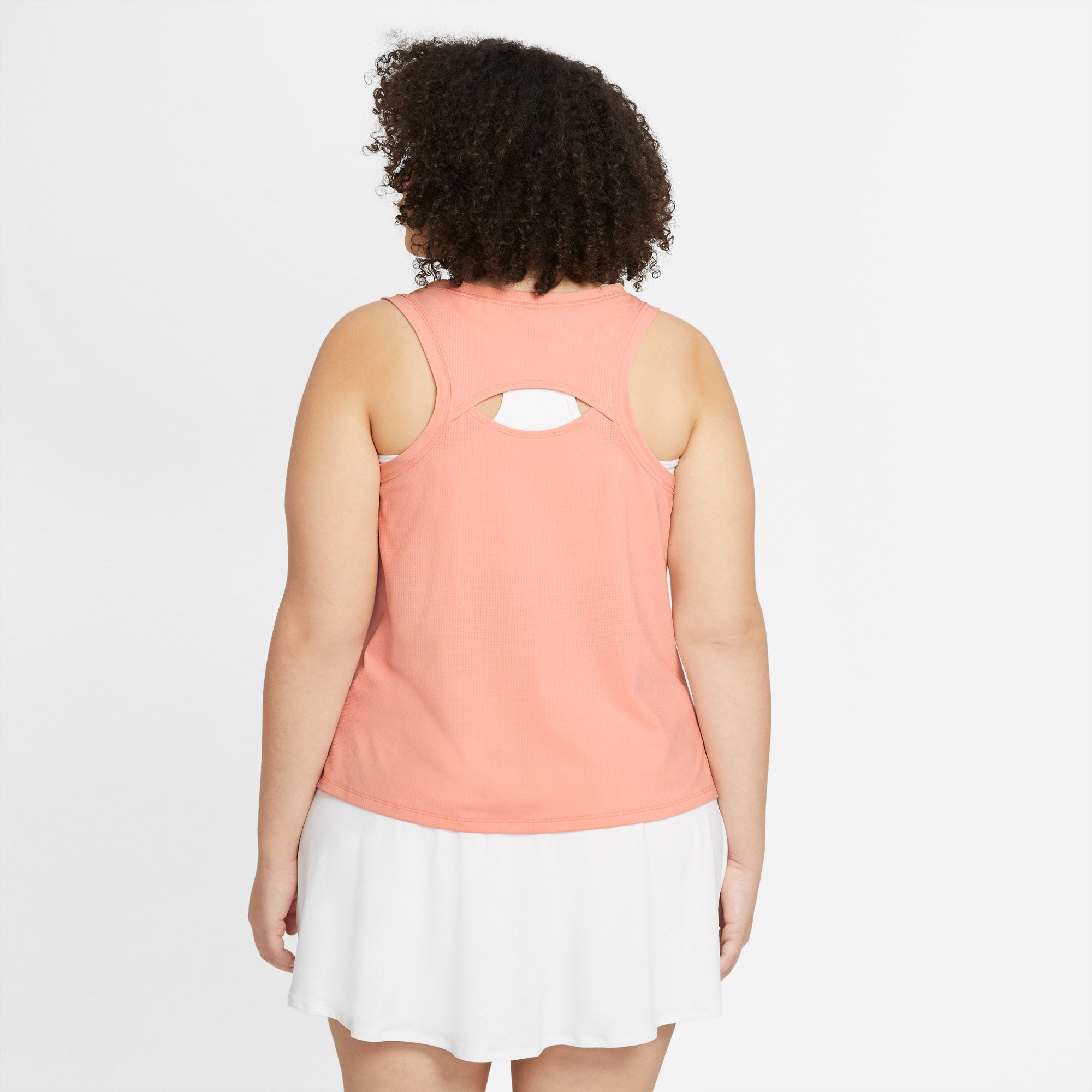Nike Dri-FIT Victory Women's Tennis Tank (Plus Size) Orange (2)