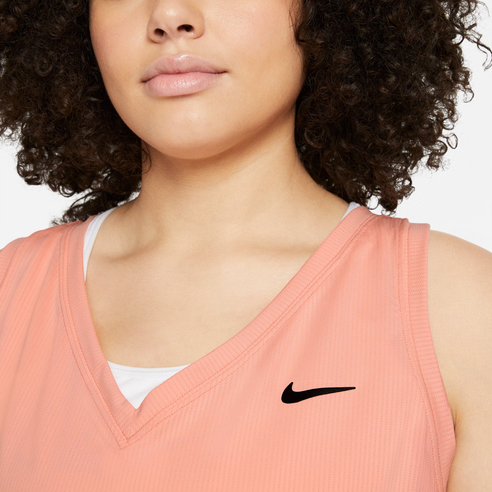 Nike Dri-FIT Victory Women's Tennis Tank (Plus Size) Orange (4)