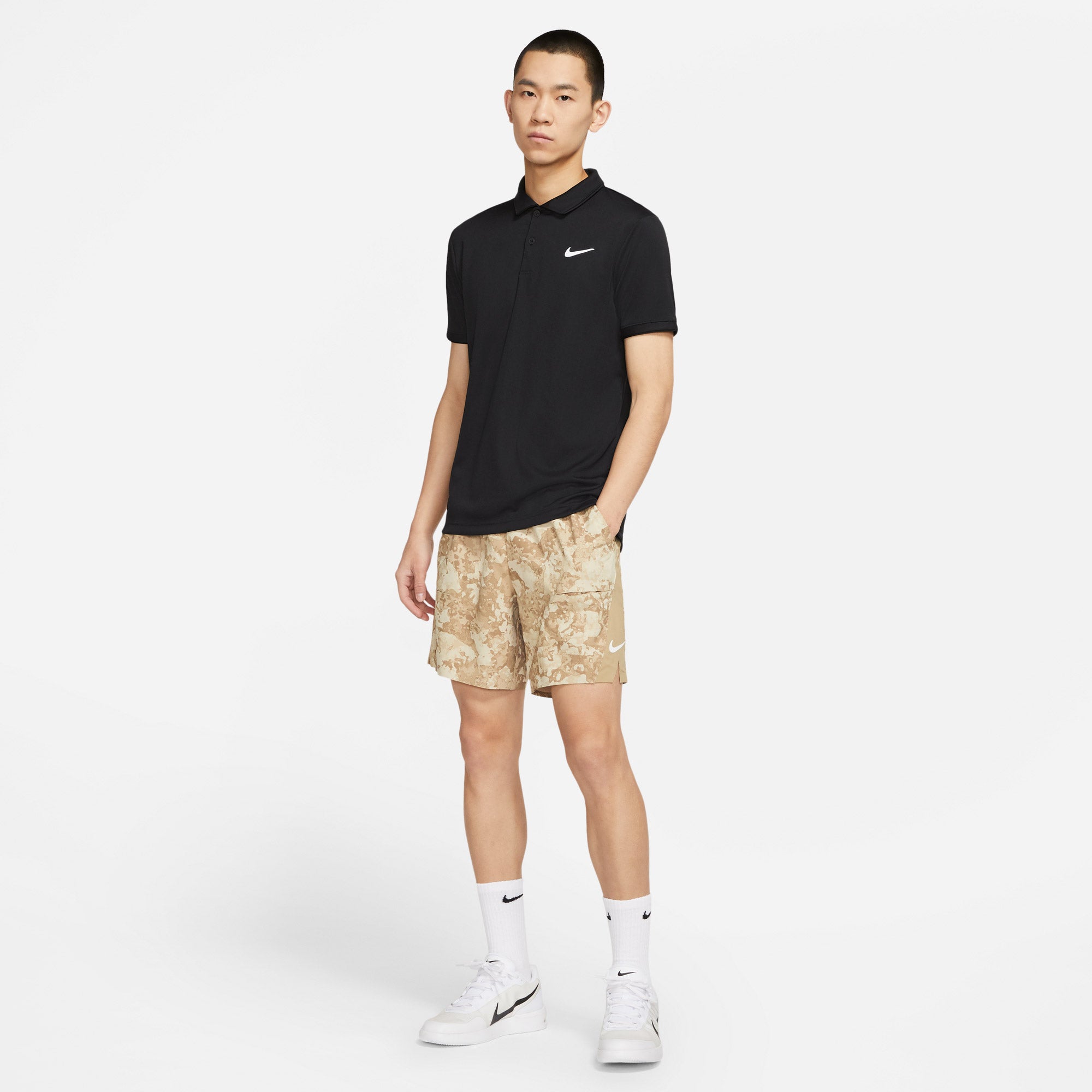 Nike Flex Slam Men's 9-Inch Tennis Shorts Brown (3)