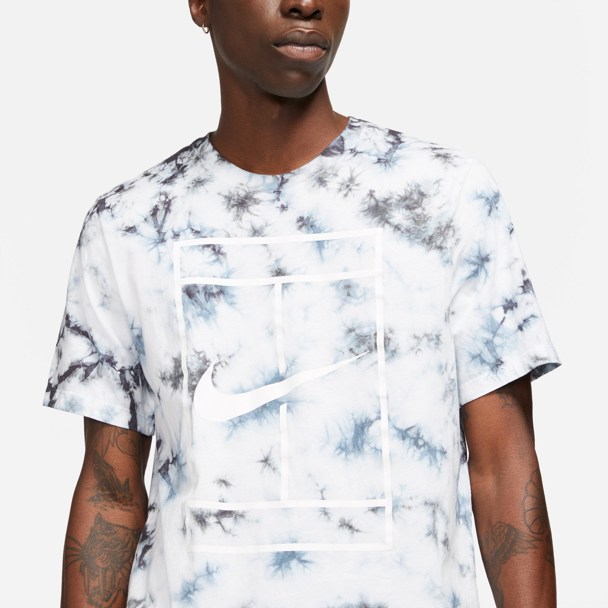 Nike Heritage Danger Dye Men's Tennis T-Shirt White (4)
