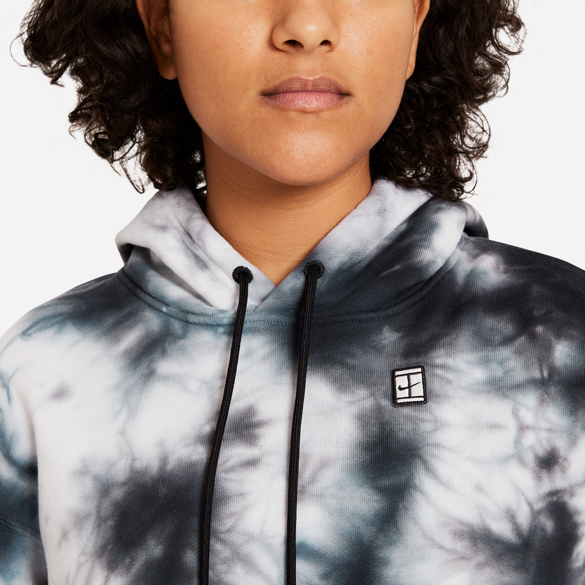 Nike Heritage Women's Tie-Dye Tennis Hoodie White (4)