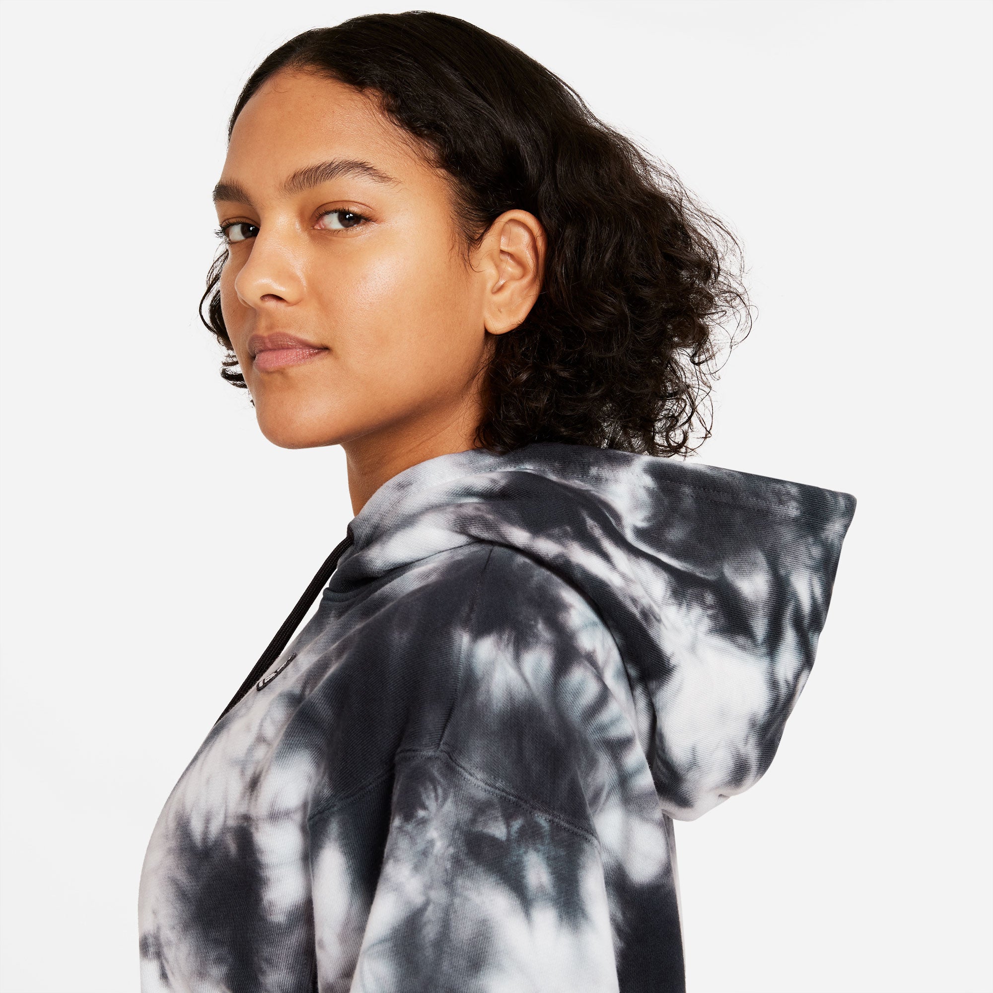 Nike Heritage Women's Tie-Dye Tennis Hoodie White (5)