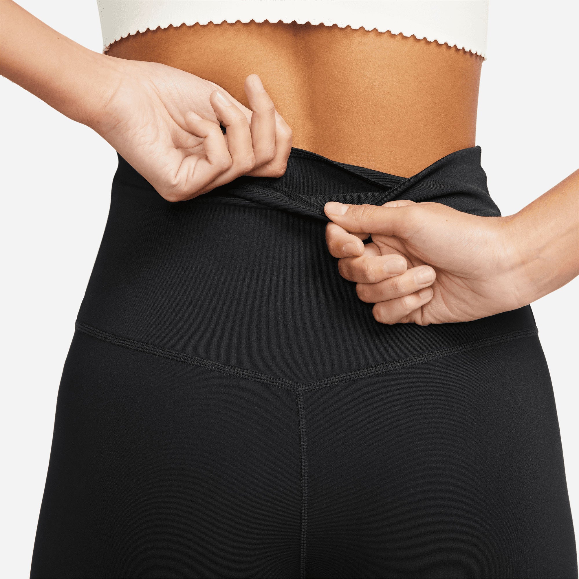 Nike One Dri-FIT Women's High-Rise Cropped Leggings Black (5)