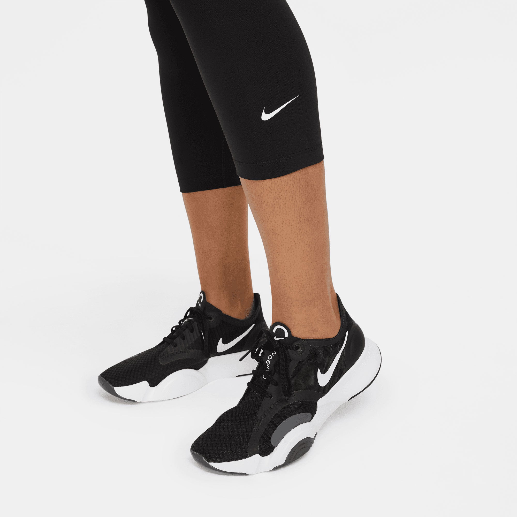 Nike One Dri-FIT Women's Mid-Rise Capri Tights Black (5)