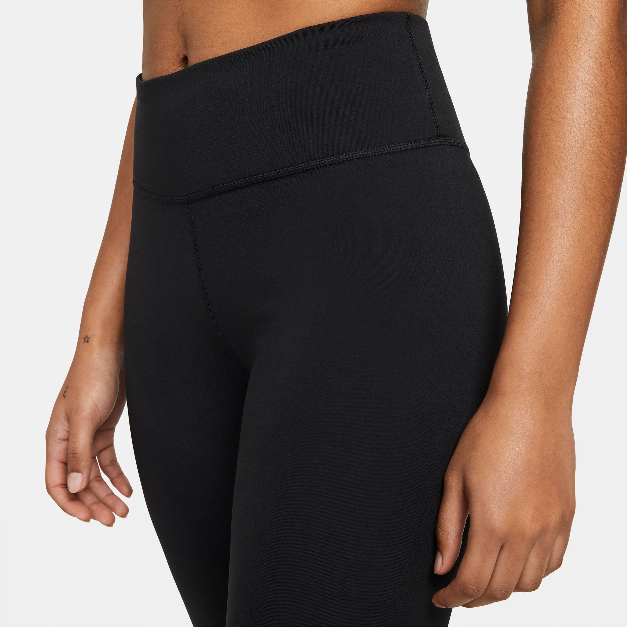 Nike One Dri-FIT Women's Mid-Rise Crop Tights Black (3)