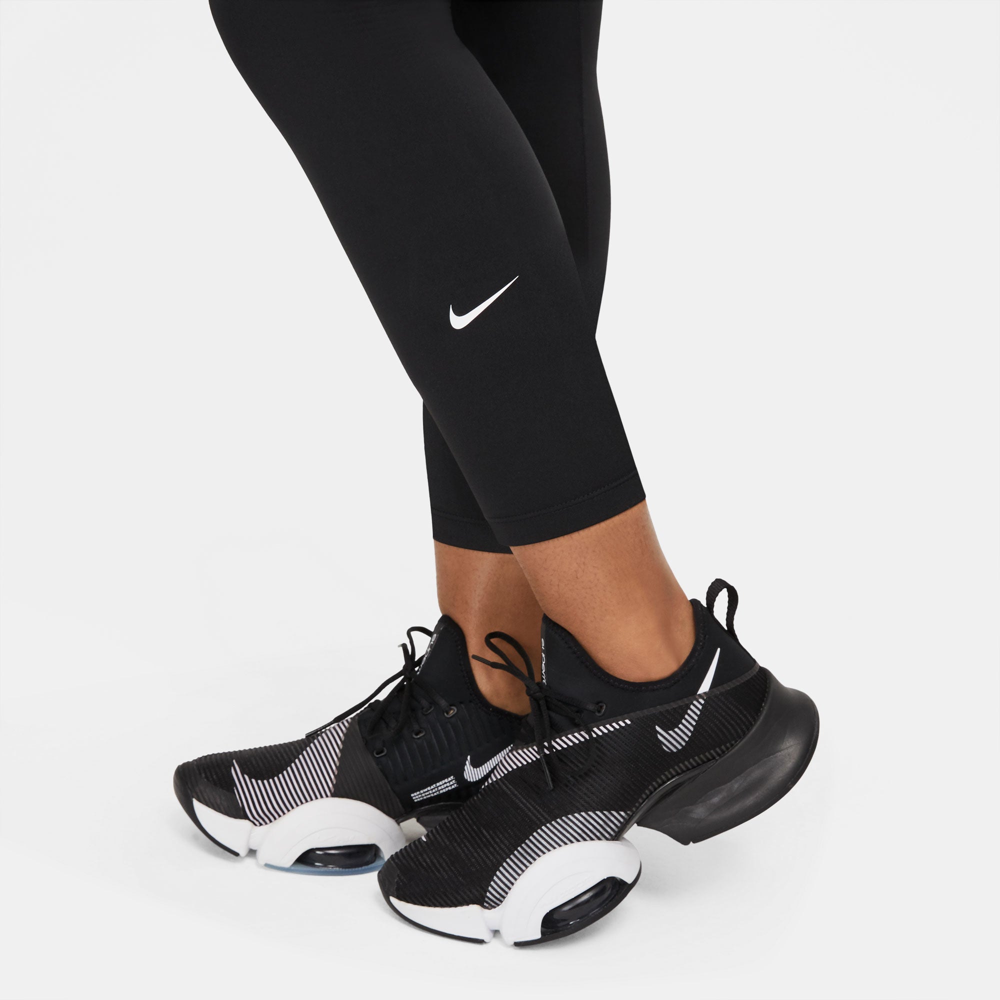 Nike One Dri-FIT Women's Mid-Rise Crop Tights Black (5)