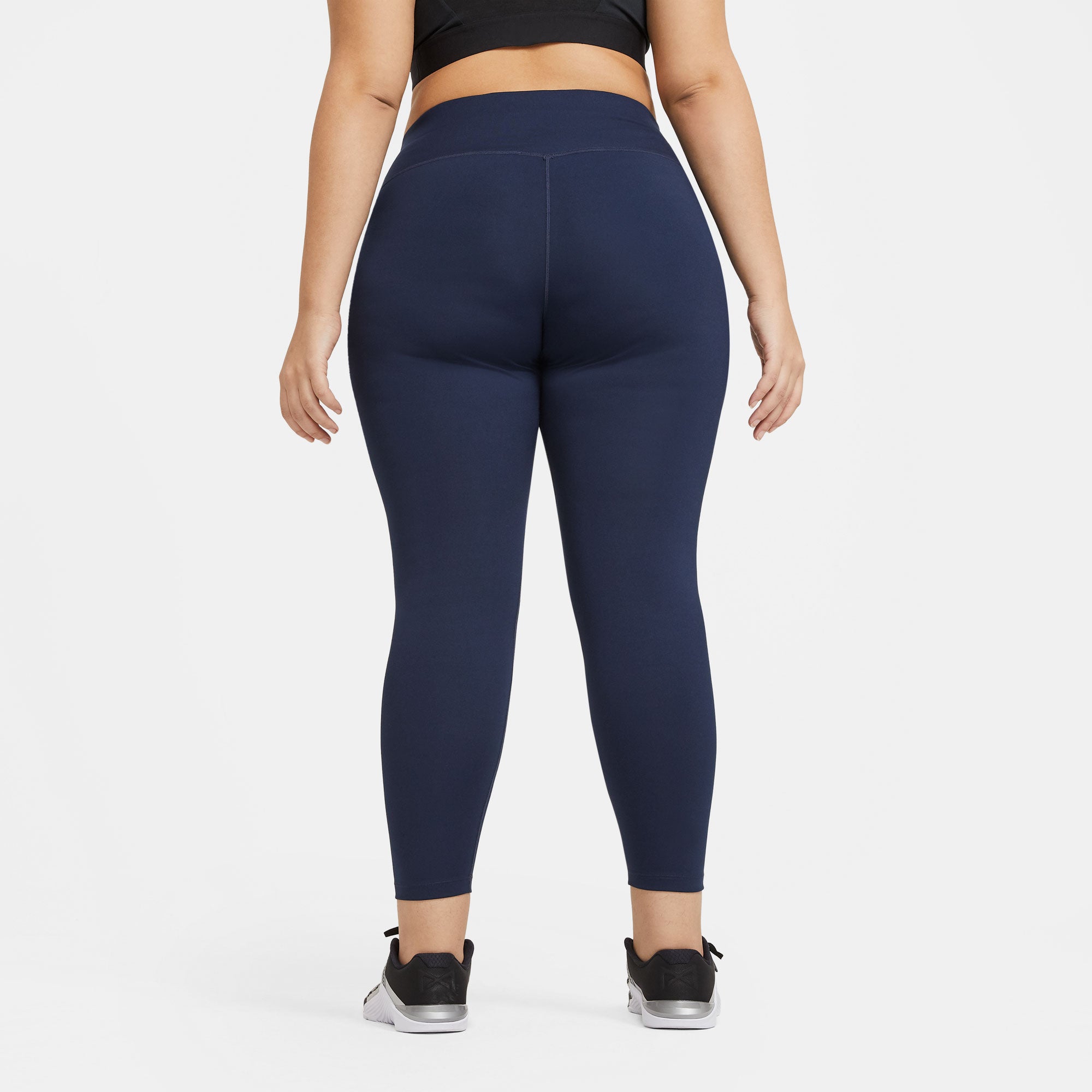 Nike One Dri-FIT Women's Mid-Rise Tights Blue (2)
