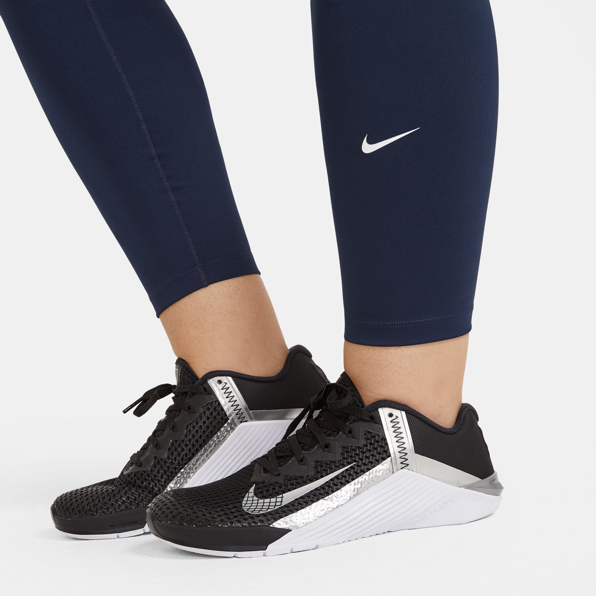 Nike One Dri-FIT Women's Mid-Rise Tights Blue (3)