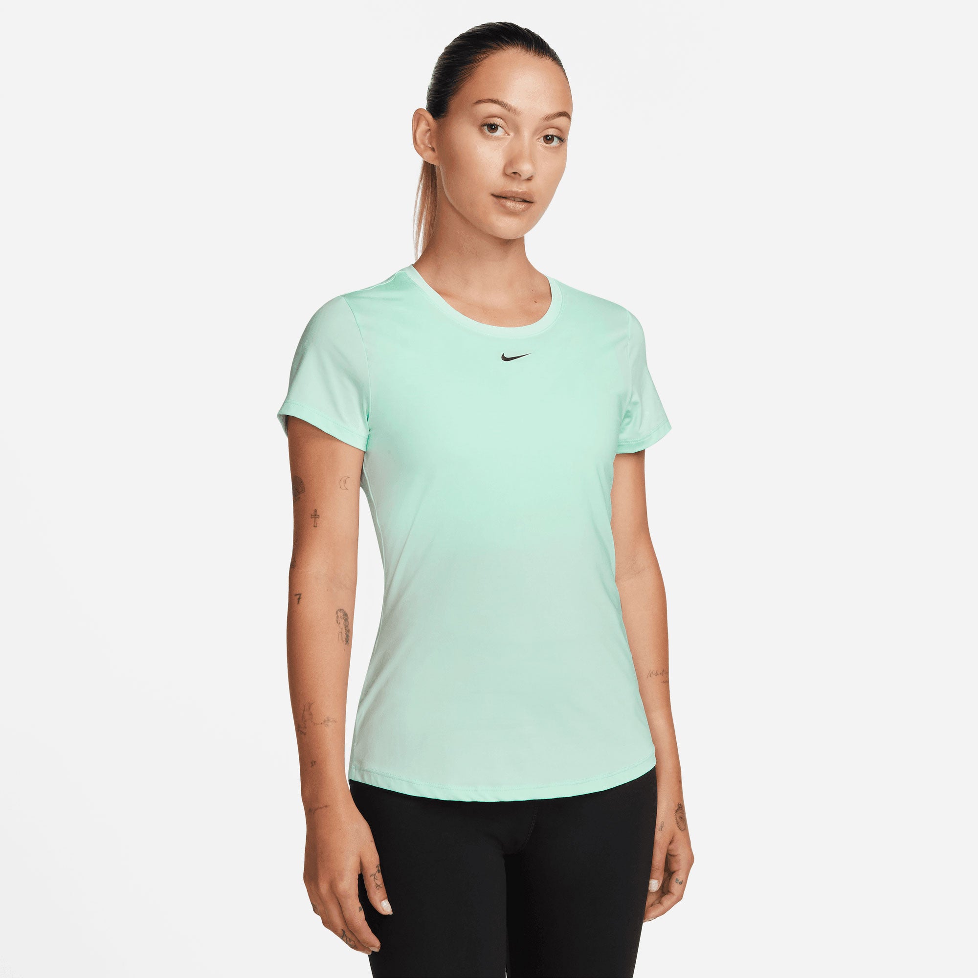 Nike One Dri-FIT Women's Slim Top Green (1)