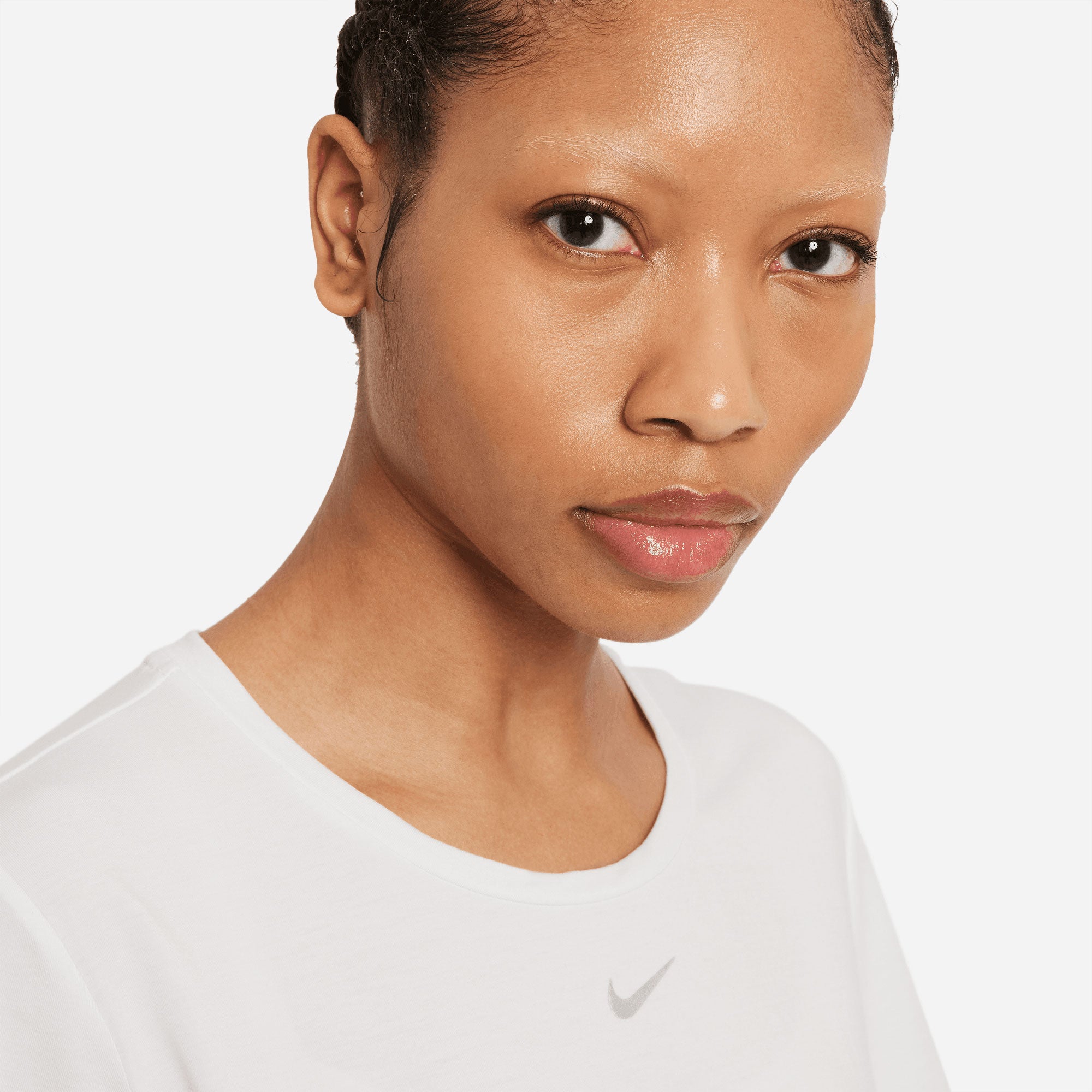 Nike One Luxe Dri-FIT Women's Standard Fit Shirt White (3)