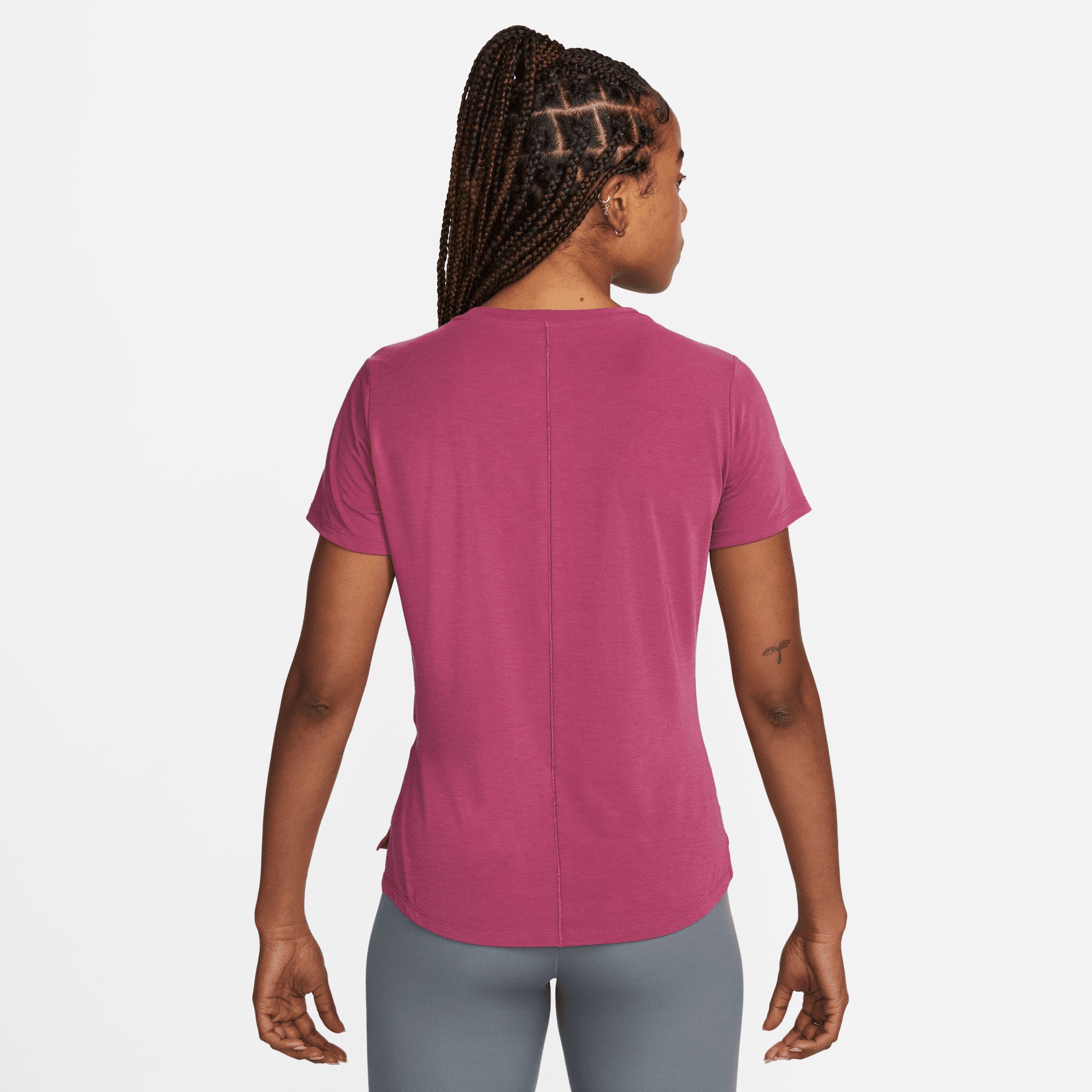 Nike One Luxe Dri-FIT Women's Standard Fit Shirt Red (2)
