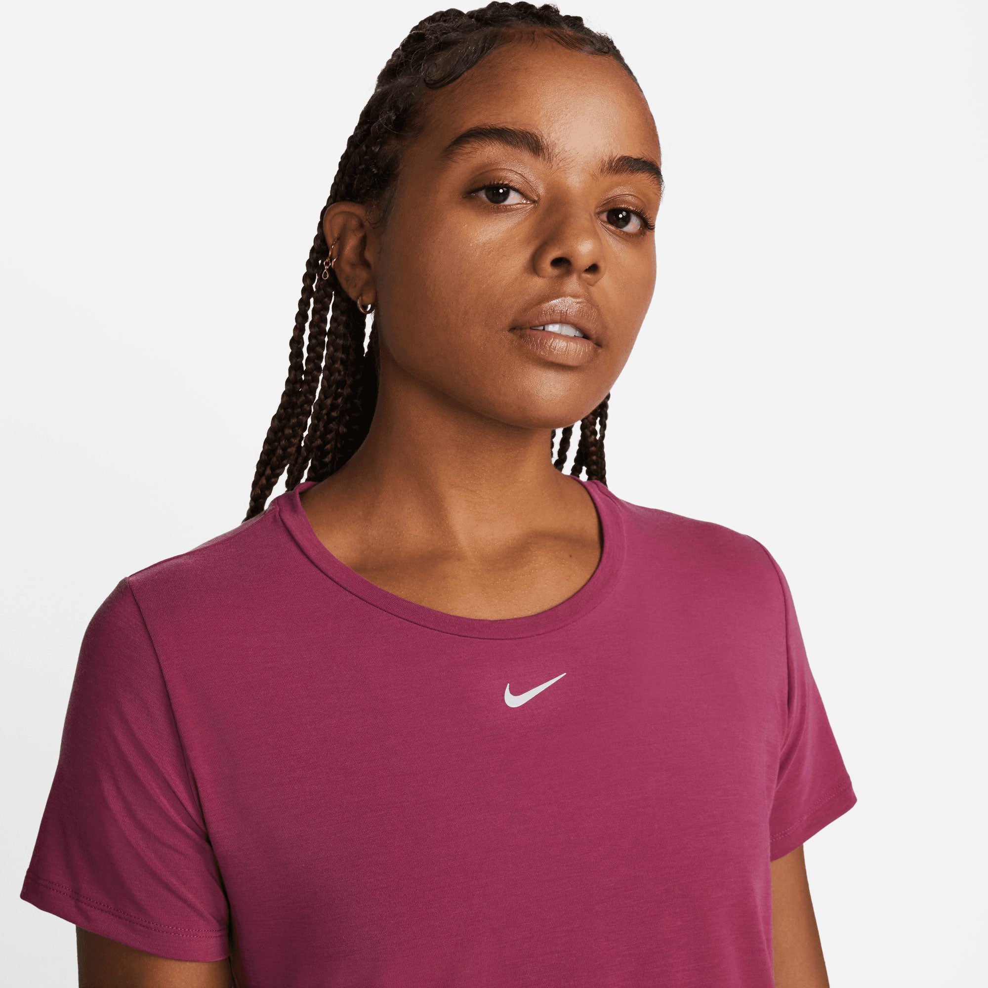 Nike One Luxe Dri-FIT Women's Standard Fit Shirt Red (3)