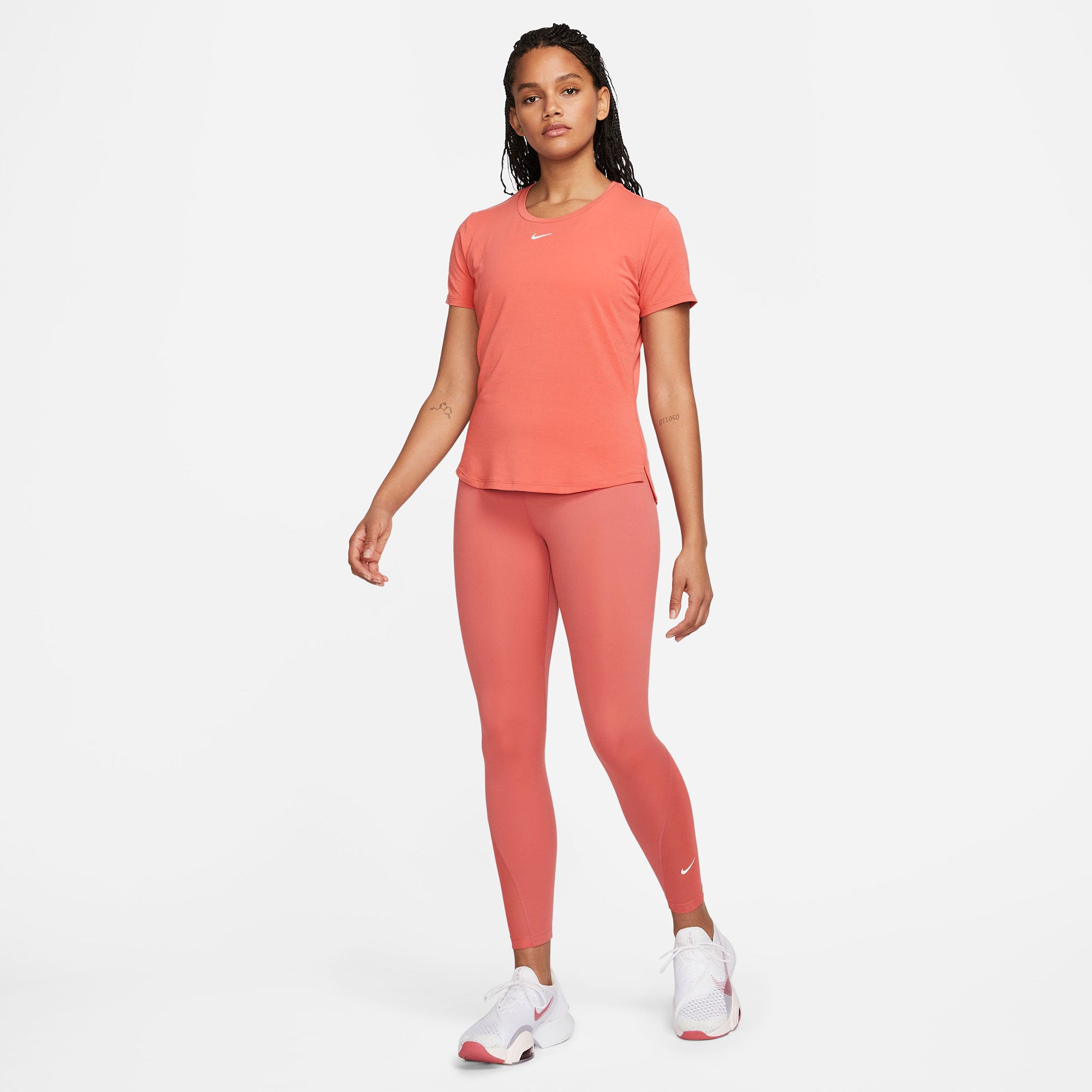 Nike One Luxe Dri-FIT Women's Standard Fit Shirt Red (5)