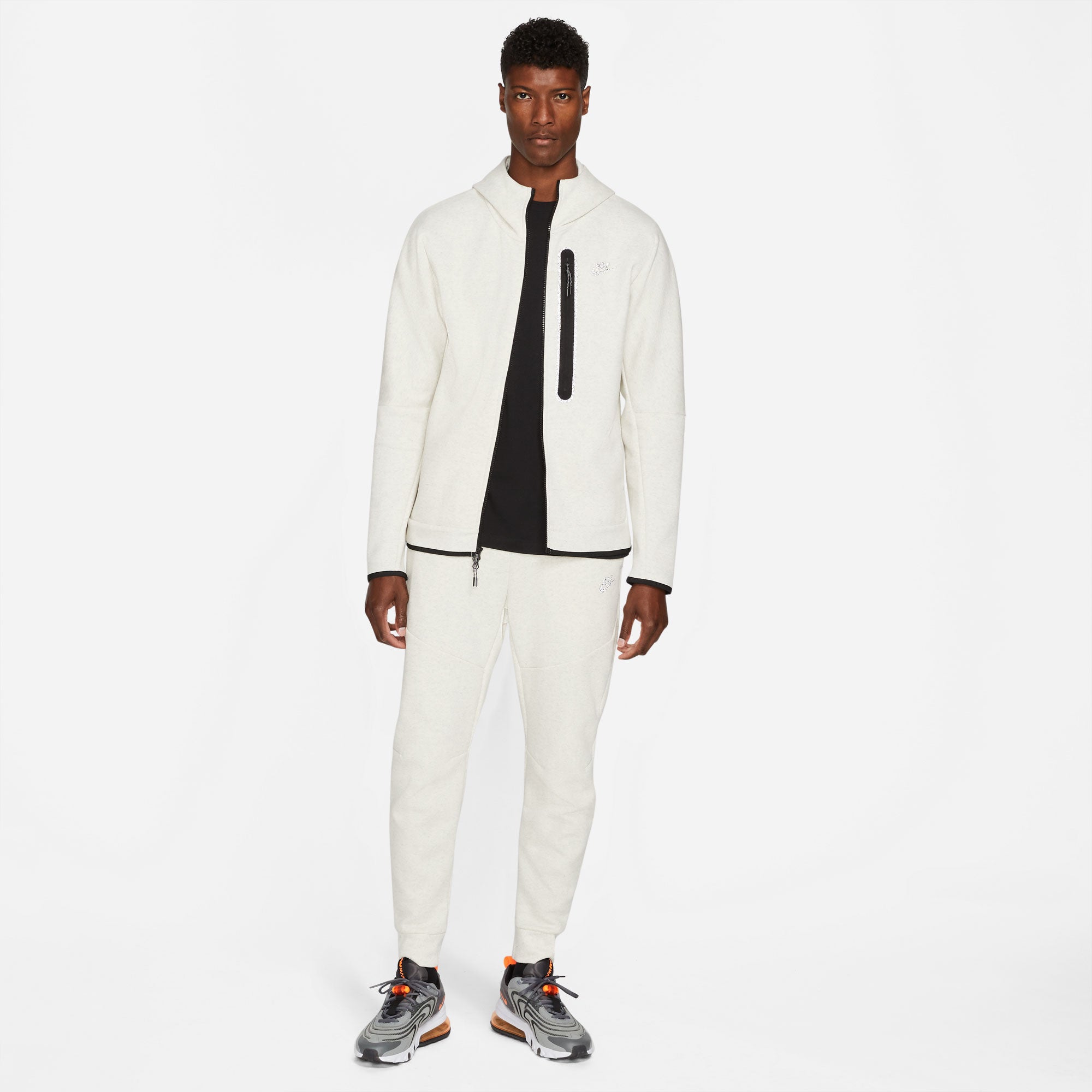 Nike Tech Fleece HD Revival Men's Full-Zip Hoodie White (3)