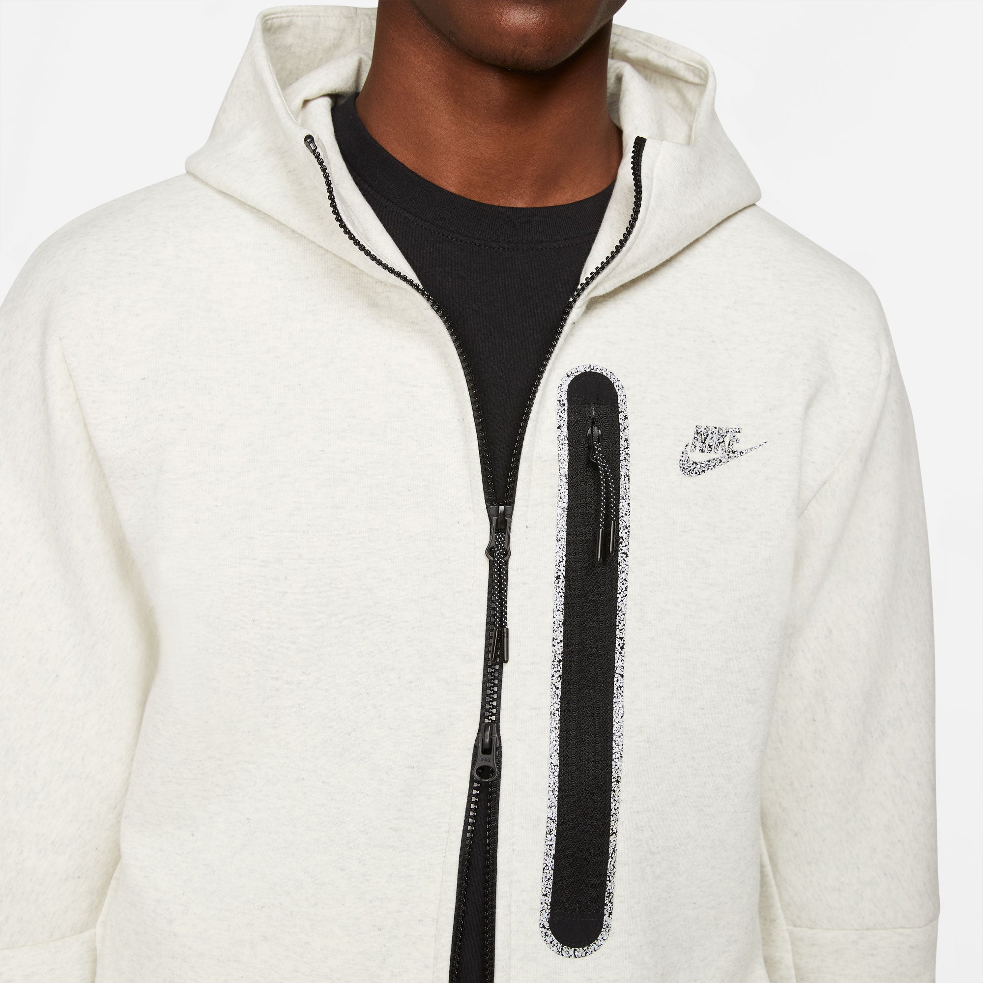 Nike Tech Fleece HD Revival Men's Full-Zip Hoodie White (4)