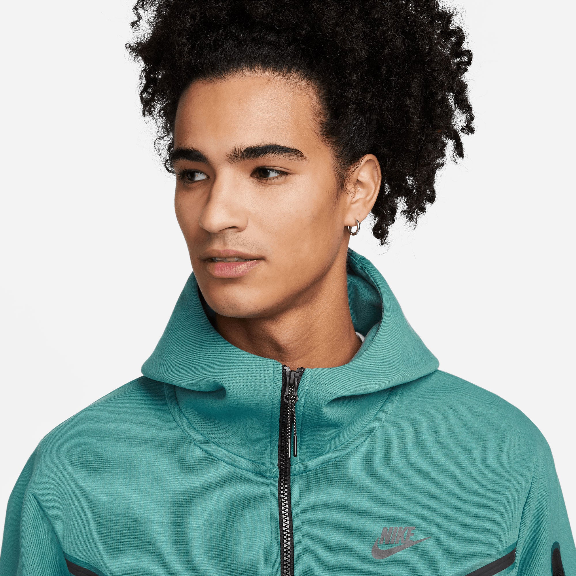 Nike Tech Fleece Men's Full-Zip Hoodie Green (3)
