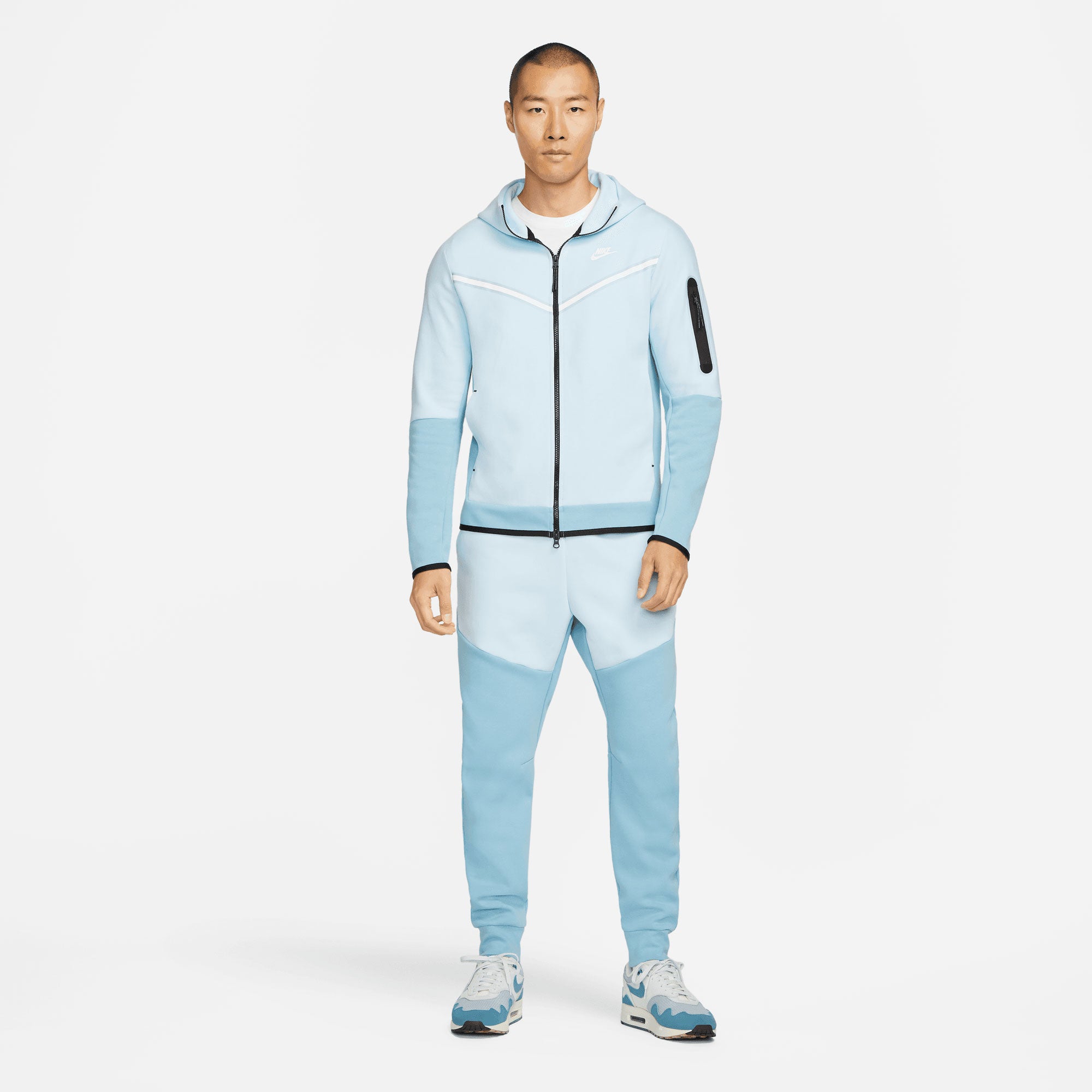 Nike Tech Fleece Men's Full-Zip Hoodie Blue (8)