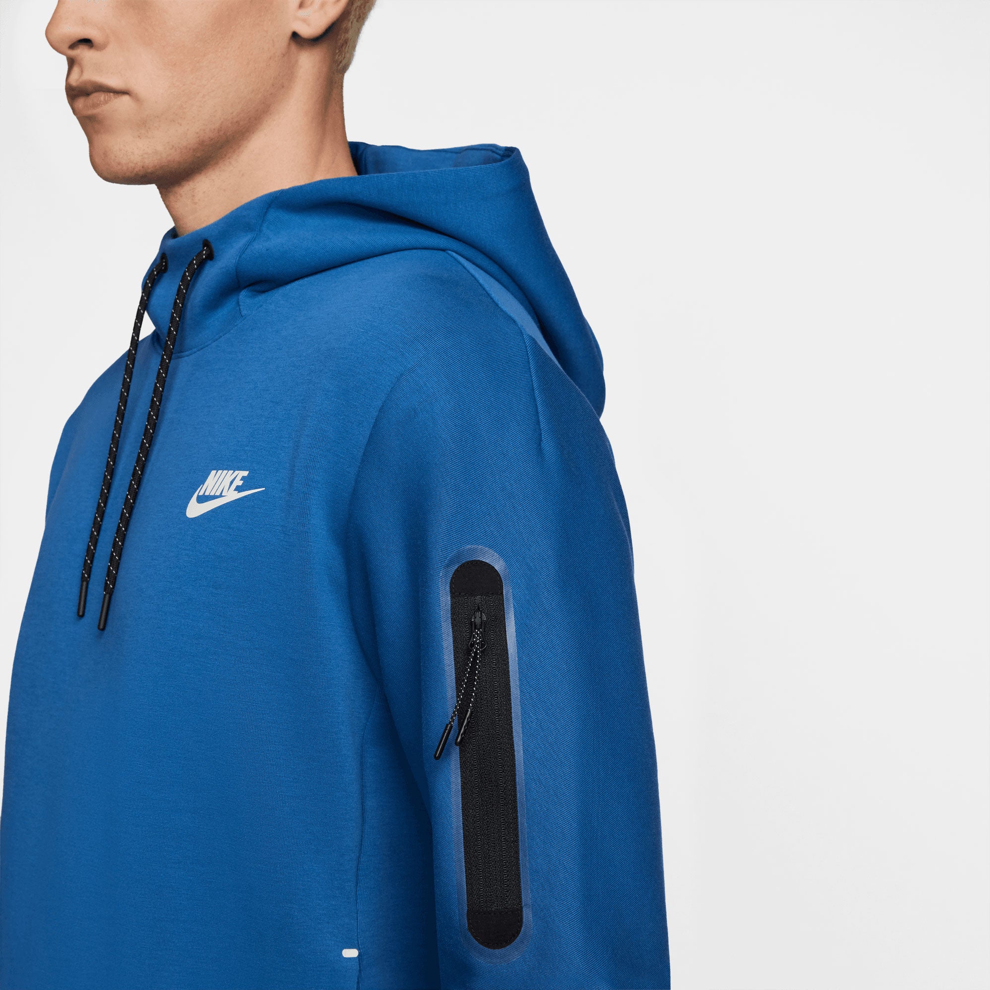 Nike Tech Fleece Men's Pullover Hoodie Blue (4)