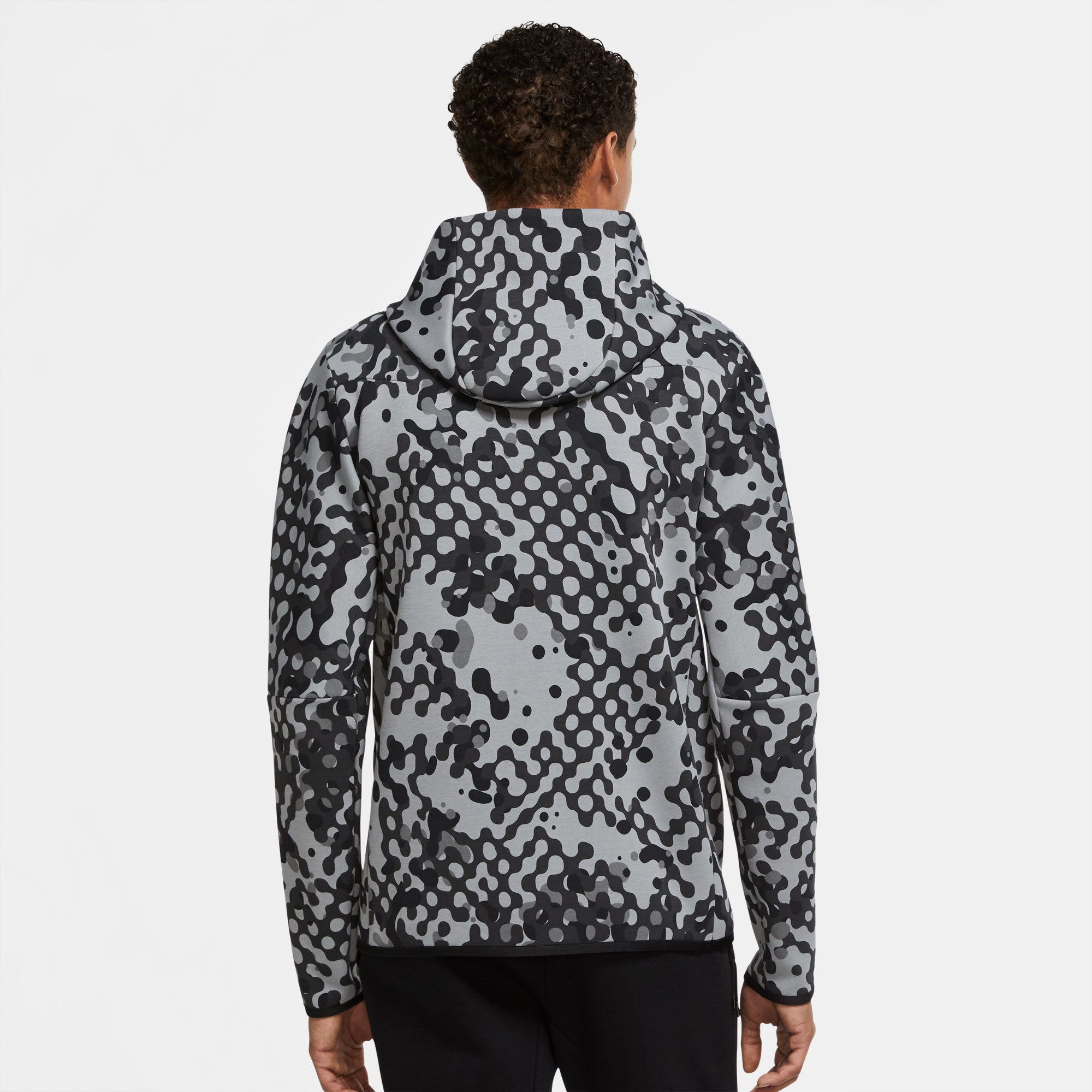 Nike Tech Fleece React Men's Full-Zip Hoodie Grey (2)