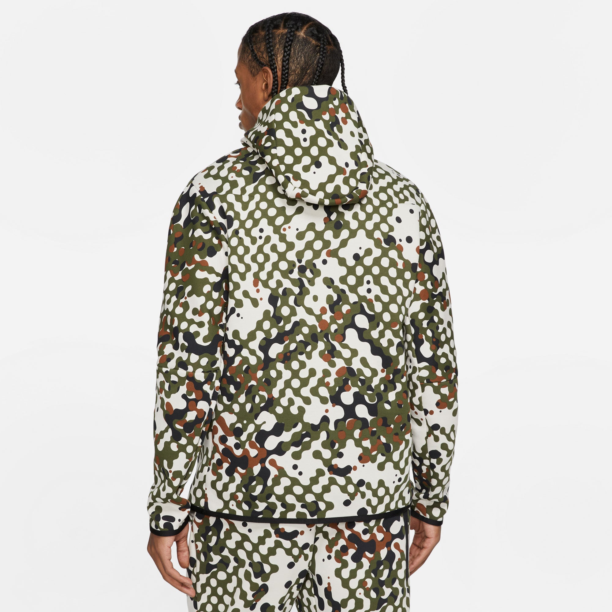 Nike Tech Fleece React Men's Full-Zip Hoodie Green (2)