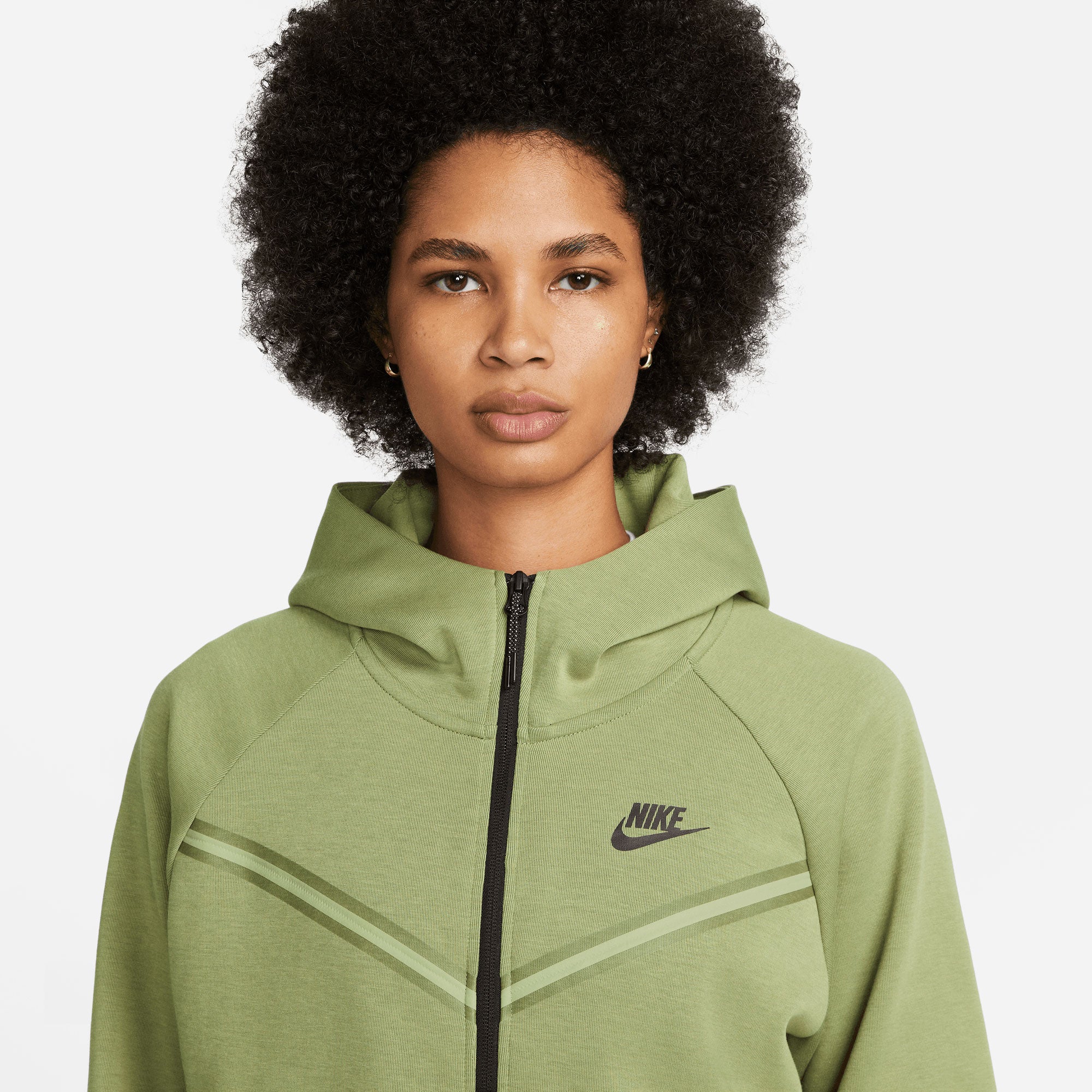 Nike Tech Fleece Women's Full-Zip Hoodie Green (3)