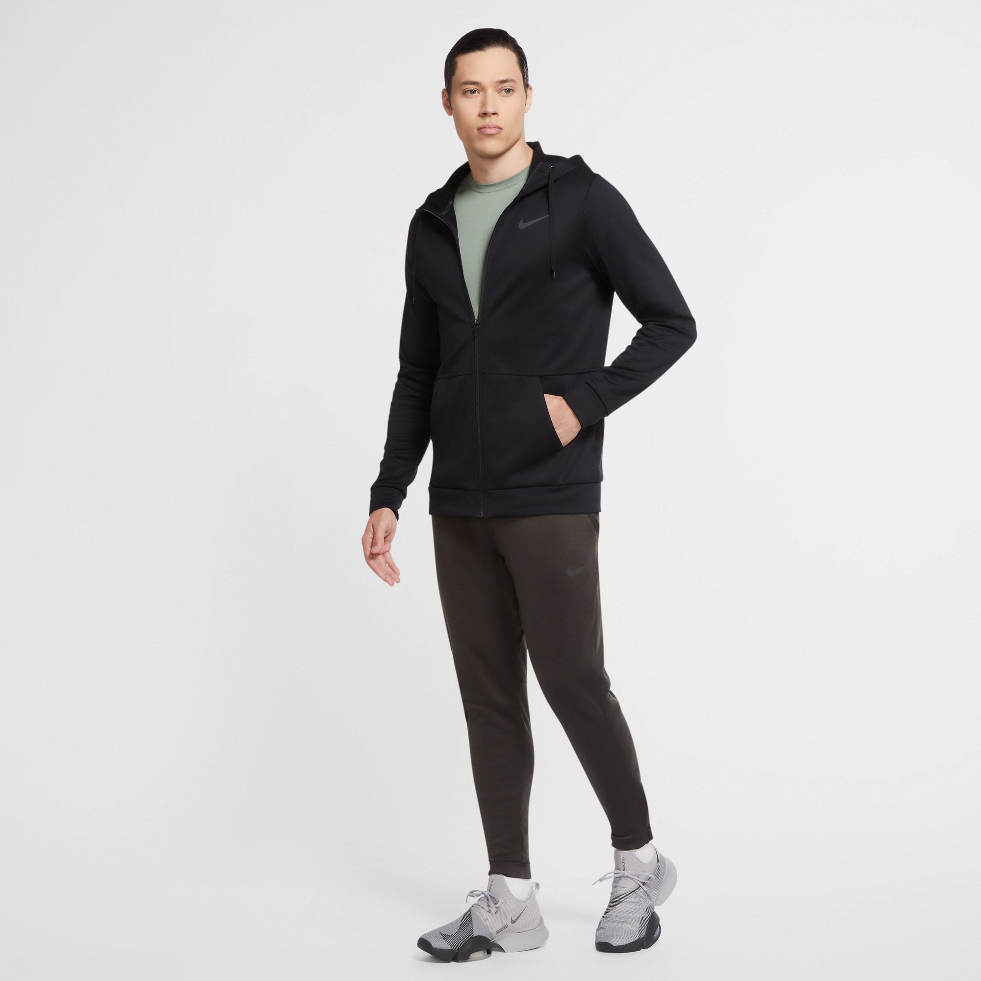 Nike Therma Men's Full-Zip Training Hoodie Black (3)