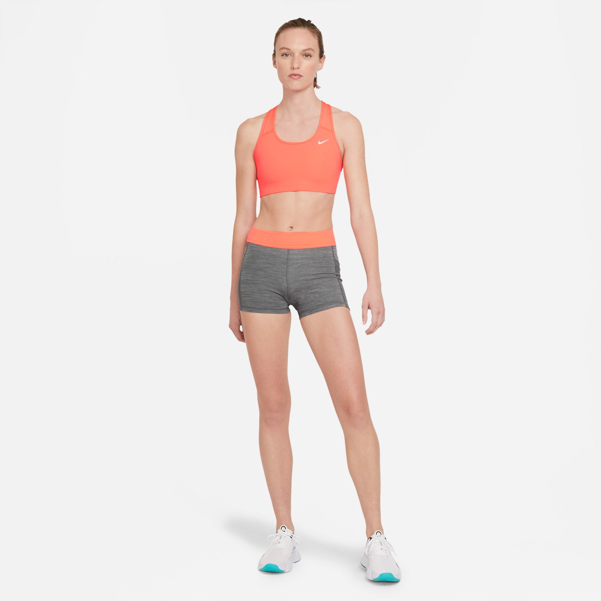 Nike Women's Medium Support Sports Bra Orange (3)