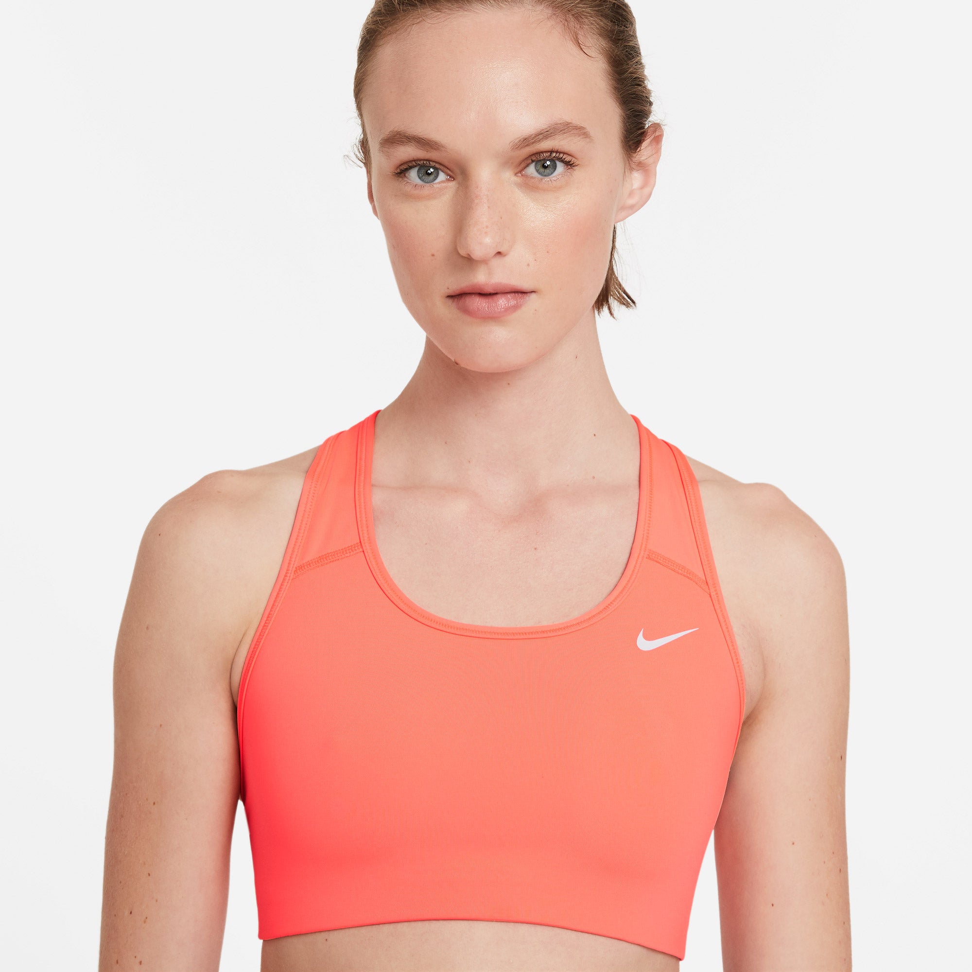 Nike Women's Medium Support Sports Bra Orange (4)