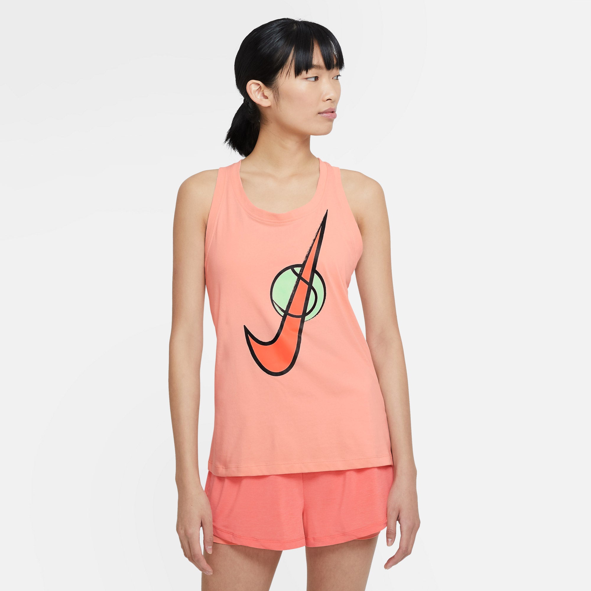Nike Women's Swoosh Tennis Tank Orange (1)