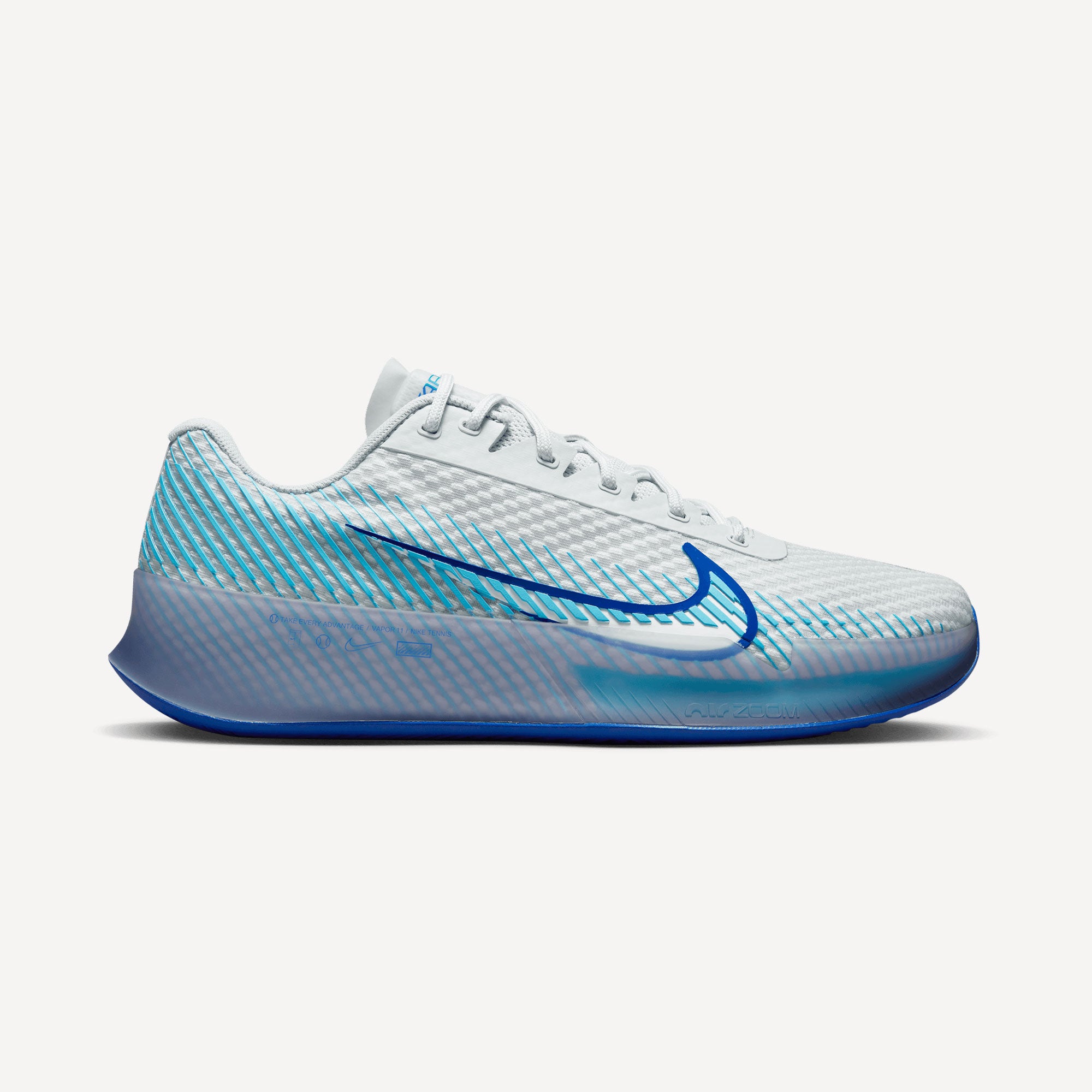 NikeCourt Air Zoom Vapor 11 Men's Clay Court Tennis Shoes Grey (1)